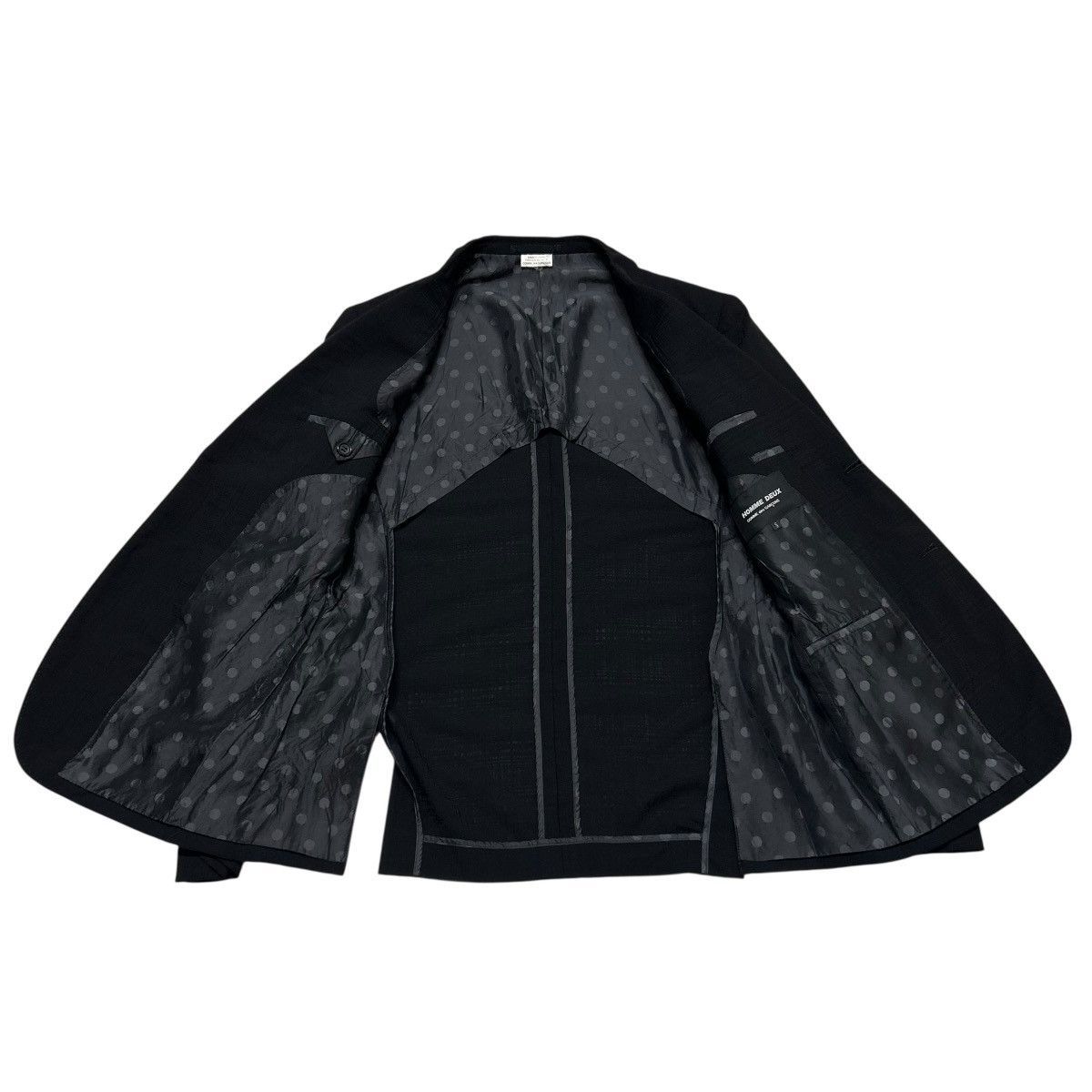 Comme des Garcons 552 Comme Des Garcons Homme Deux suit set up black archive Size 38R - 3 Thumbnail