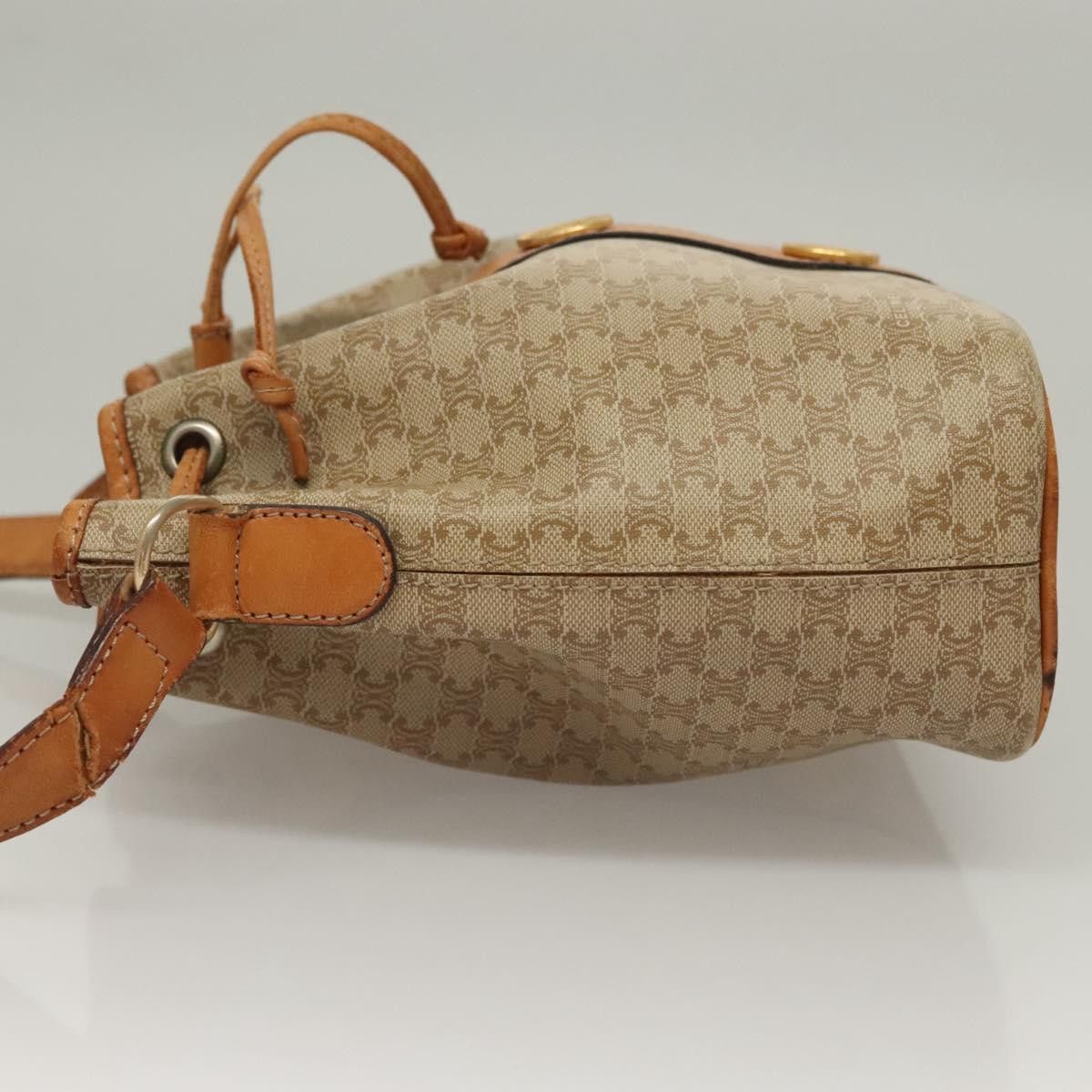 Celine CELINE Macadam Canvas Shoulder Bag Pvc Beige Gold Size ONE SIZE - 5 Thumbnail