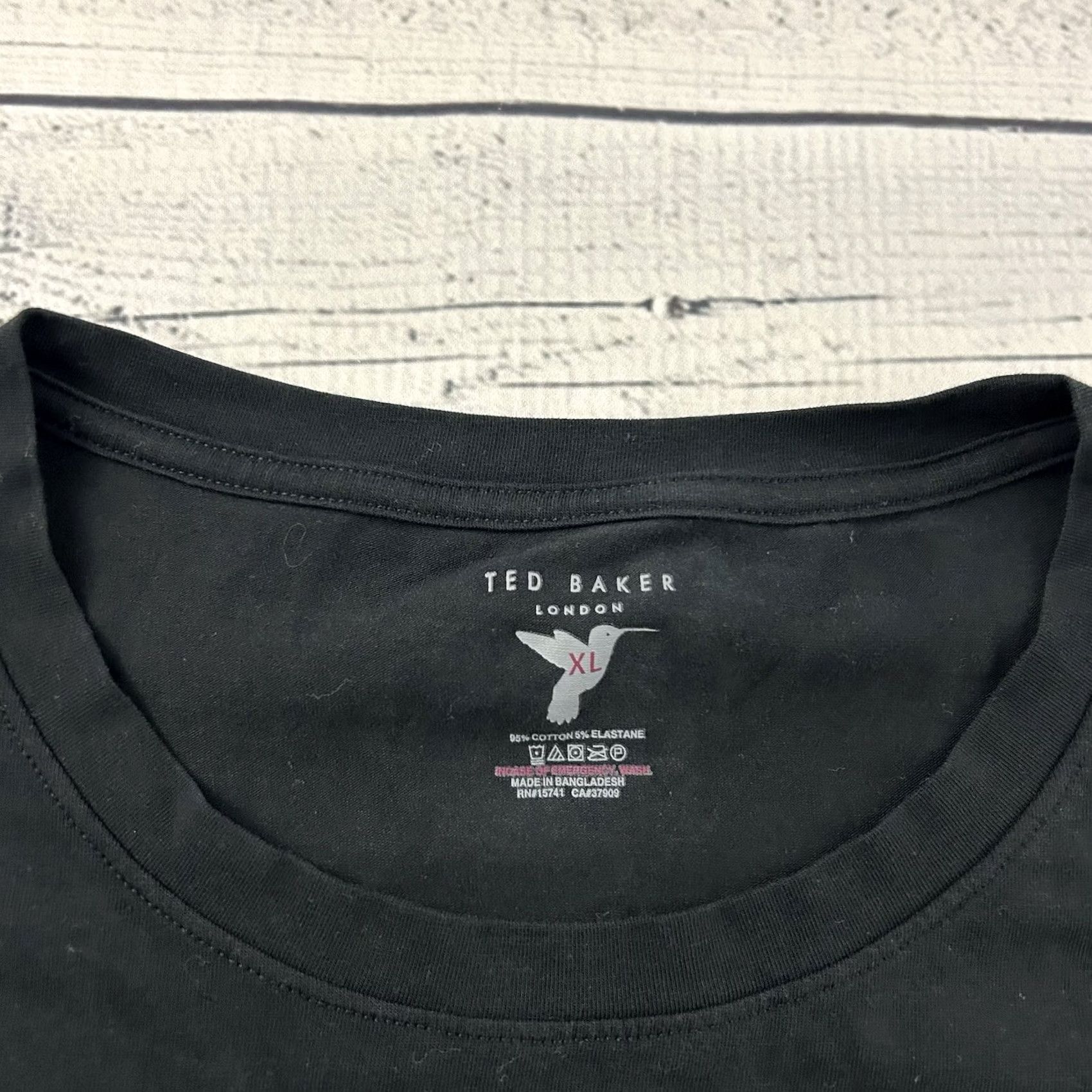 Ted Baker Ted Baker Short Sleeve T-Shirt Men's XL Black Size US XL / EU 56 / 4 - 2 Thumbnail