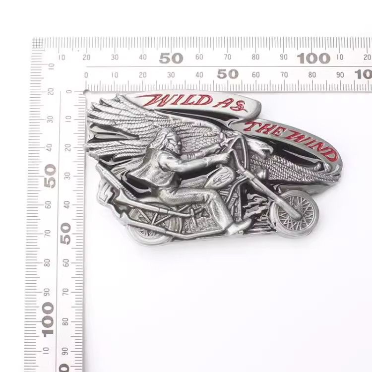 Designer Modern Vintage Belt Riveted Belts Menswear Accessories Size ONE SIZE - 2 Thumbnail