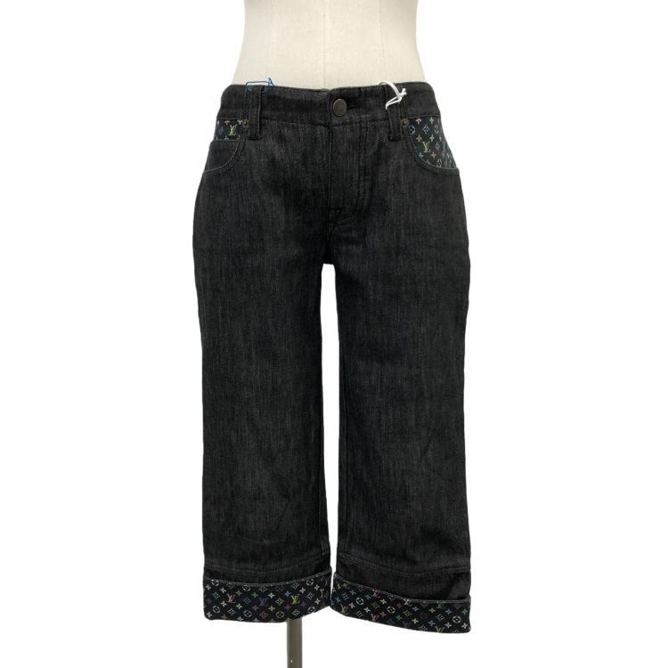 Louis Vuitton Louis Vuitton Monogram Cuff Jeans Size 38 Size 26" / US 2 / IT 38 - 1 Thumbnail
