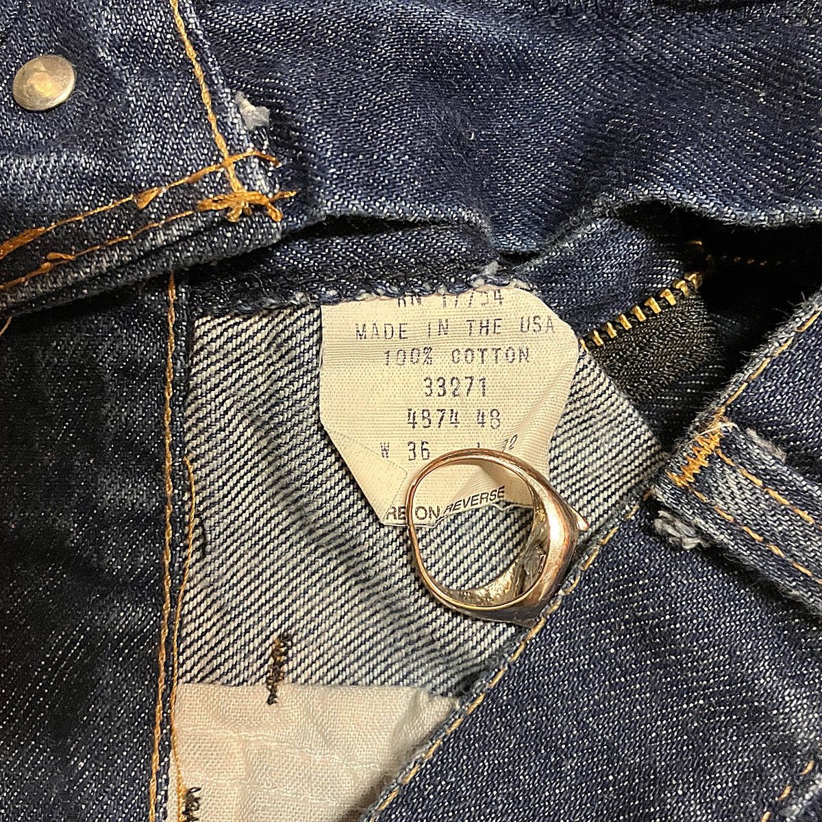Vintage Vintage 70’s Denim Jeans Size US 36 / EU 52 - 6 Thumbnail