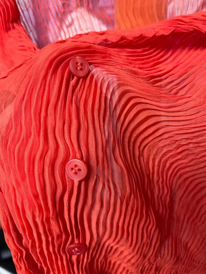 Issey Miyake Issey Miyake size:2 Orange wicker button cardigan Size S / US 4 / IT 40 - 3 Thumbnail