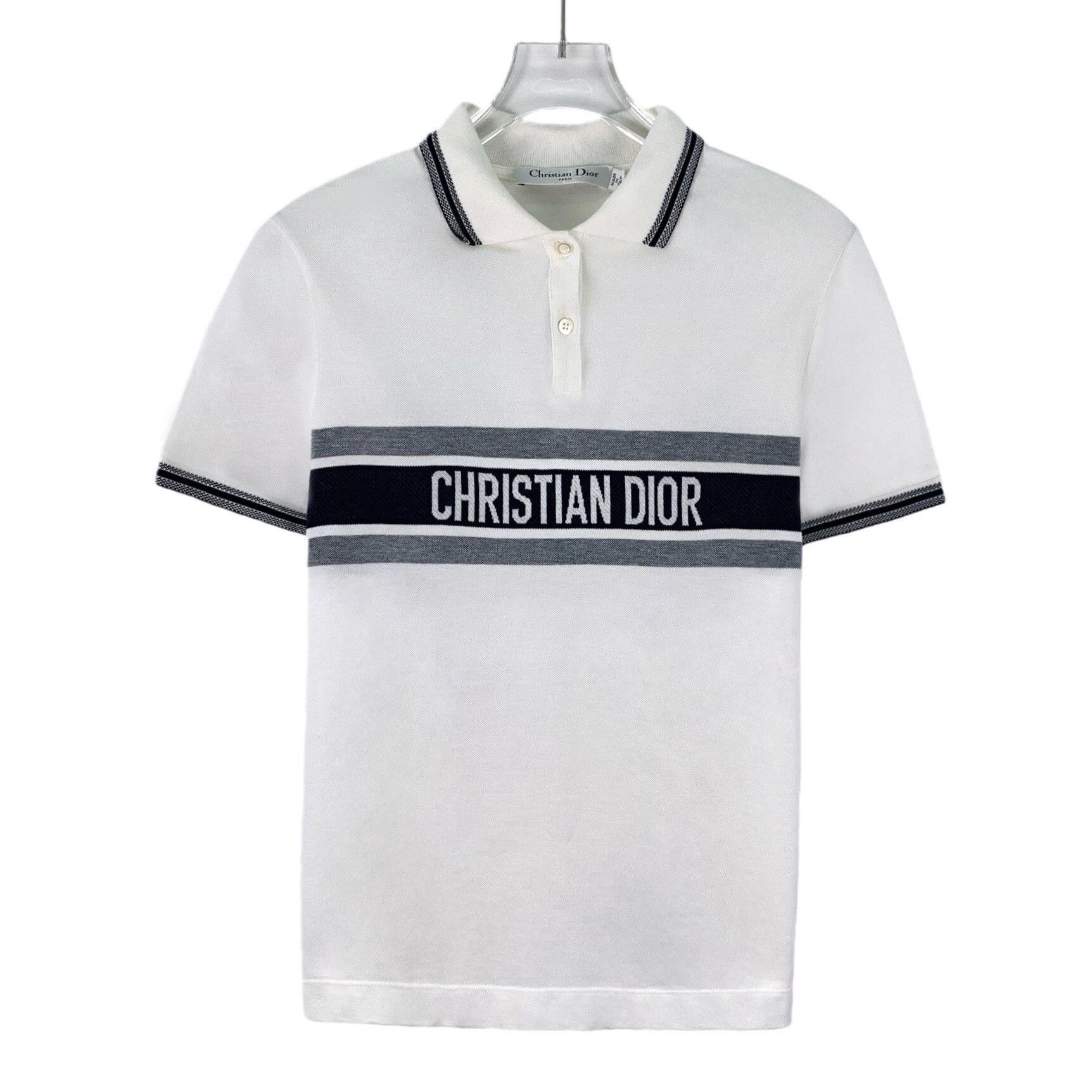 Dior Dior Retro Cotton White Polo M Men Size US M / EU 48-50 / 2 - 1 Thumbnail