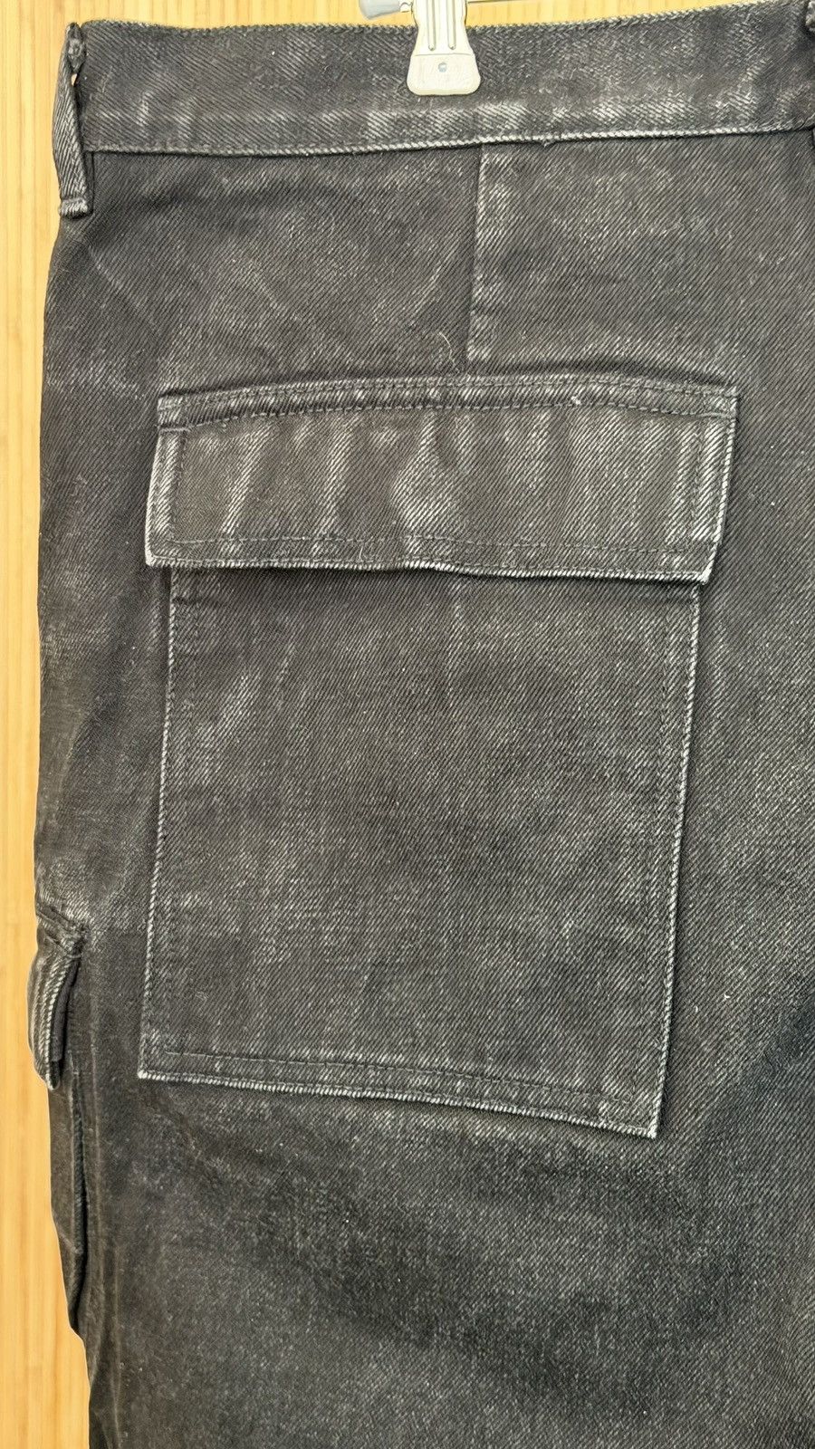 Rick Owens Rick Owens Geth Cargo 16oz Black Black Denim Size US 36 / EU 52 - 4 Thumbnail