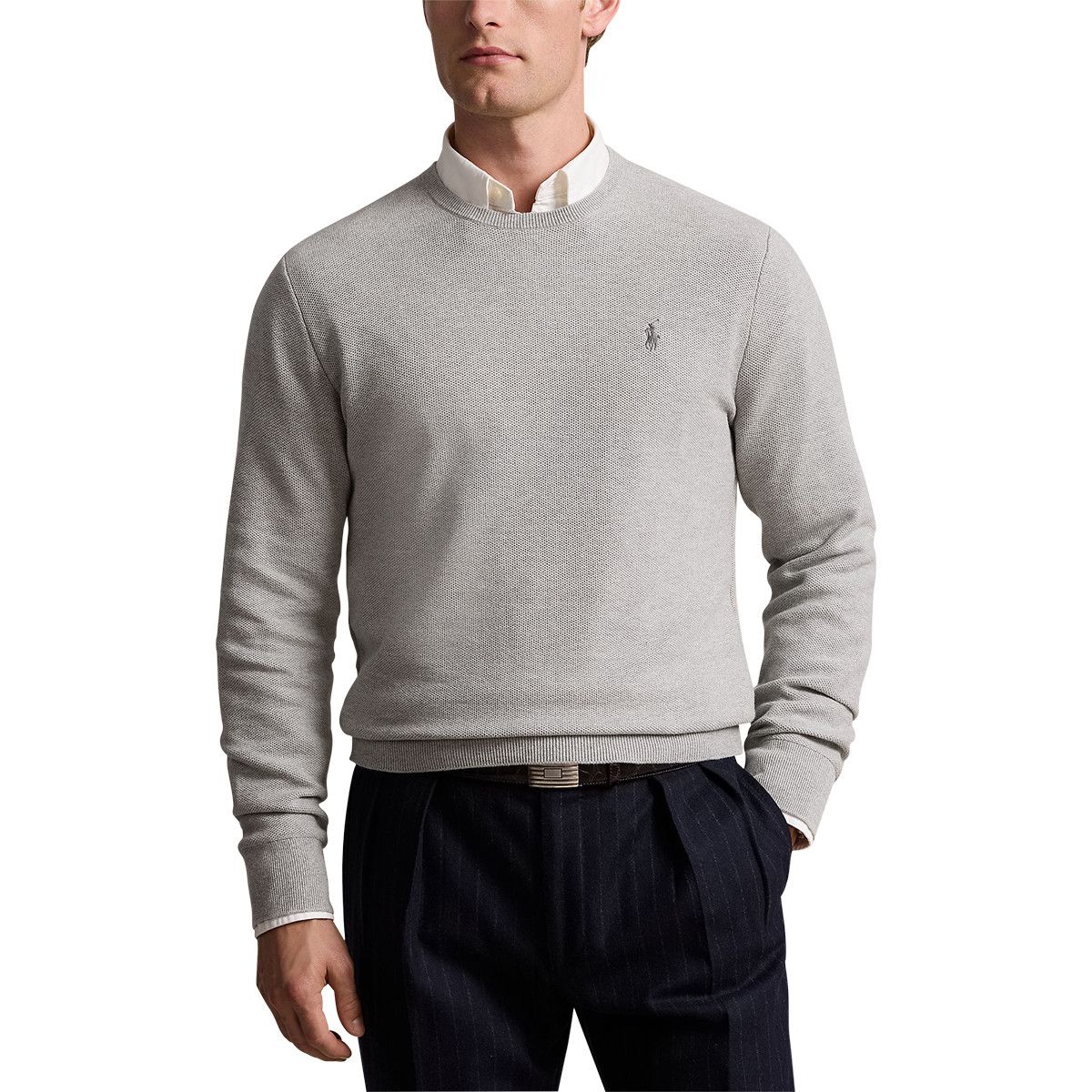 Polo Ralph Lauren o1s22i1n0125 Crewneck Cotton Sweater in Grey Size US L / EU 52-54 / 3 - 2 Thumbnail