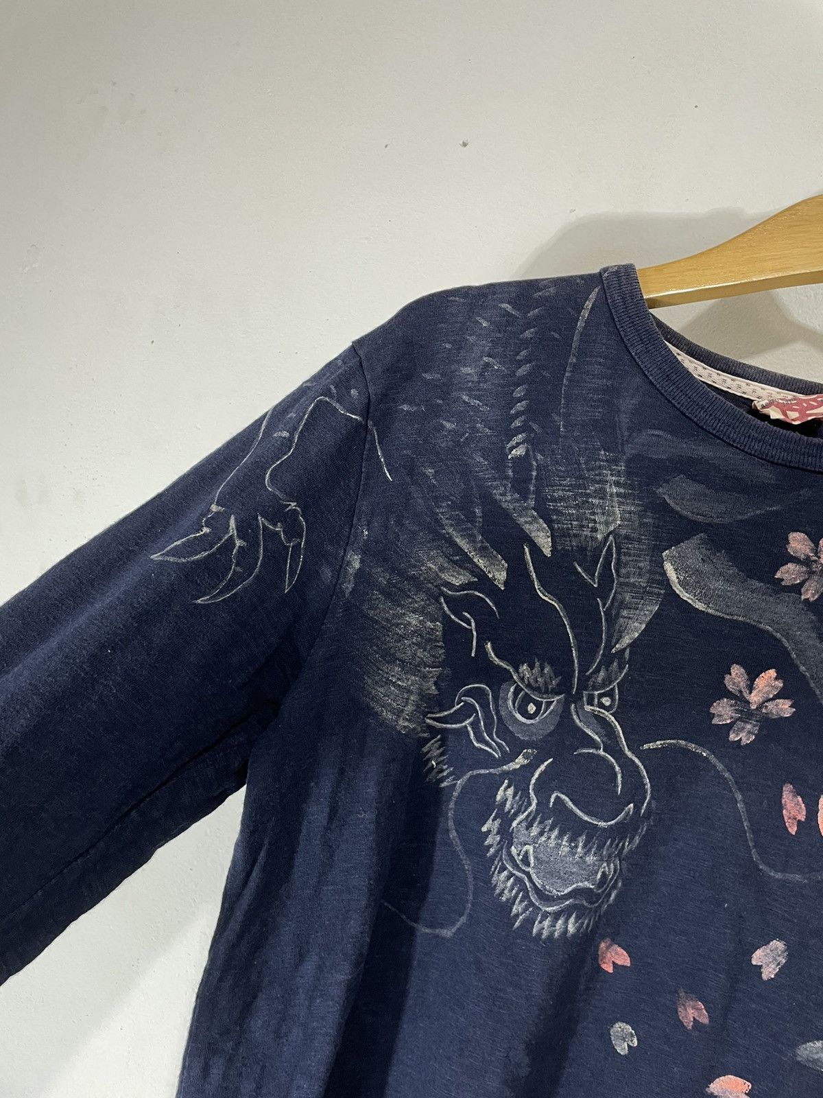 Karakuri Tamashii Flowers Dragon Sukajan Longsleeve Japanese Traditional Size US M / EU 48-50 / 2 - 5 Thumbnail