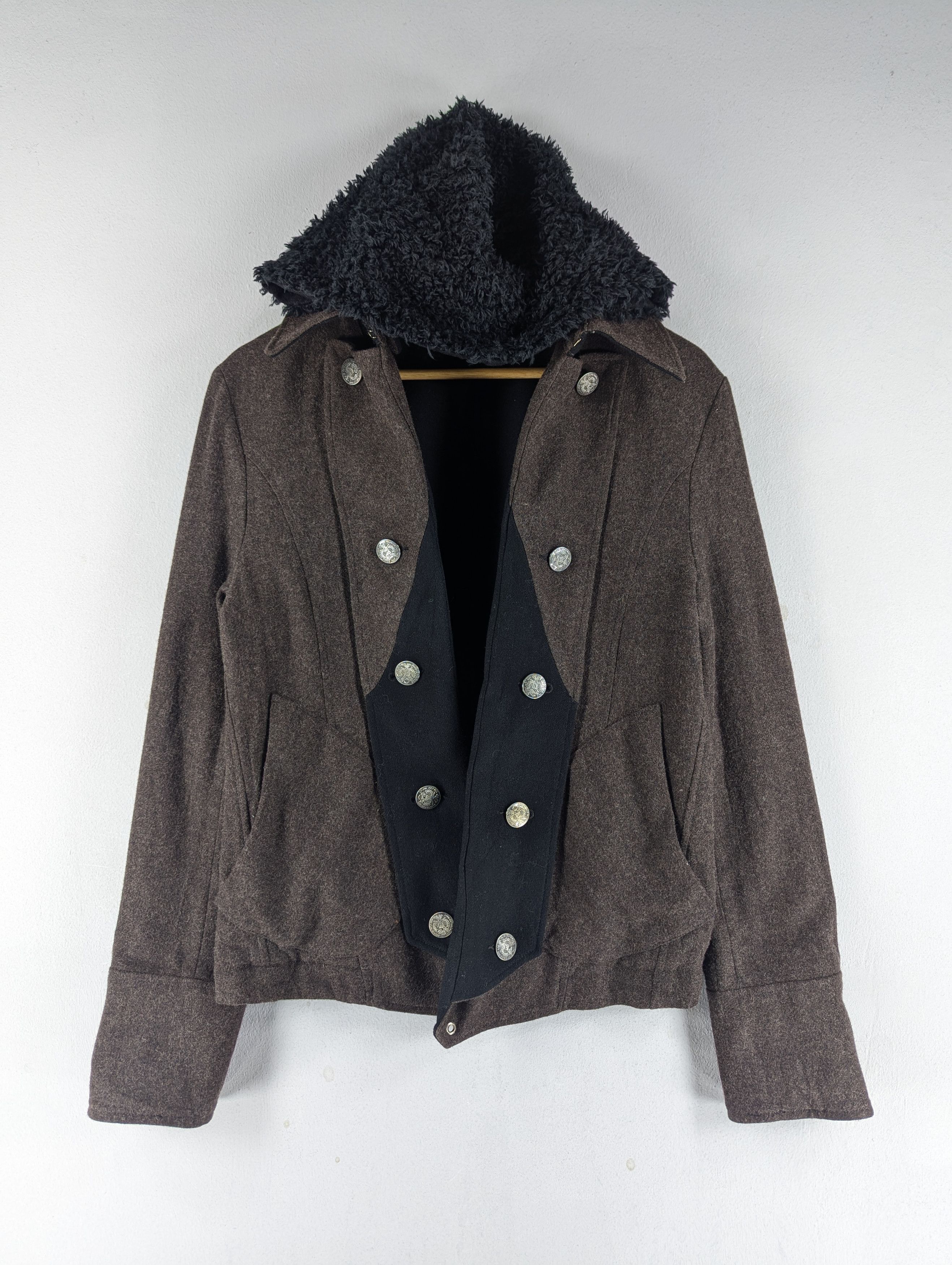 PPFM PPFM Double Collar Reversible Wool Hooded Jacket Size US L / EU 52-54 / 3 - 12 Thumbnail
