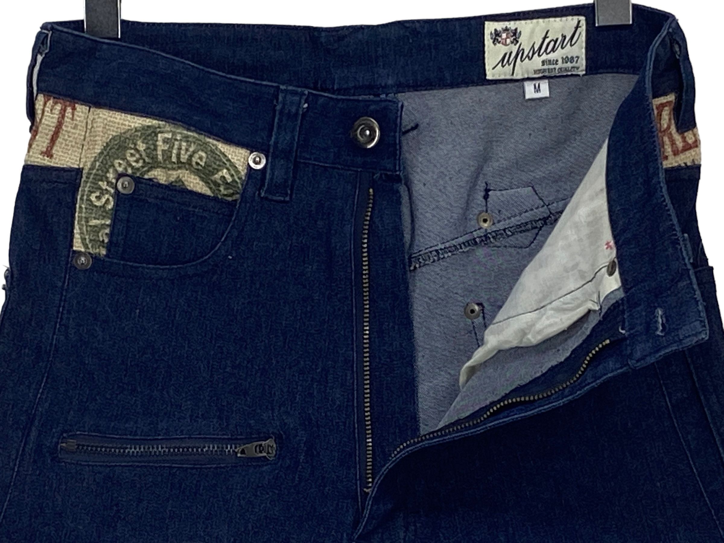 Japanese Brand Drop Crotch Multzipper Pocket Jeans Size US 31 - 7 Thumbnail