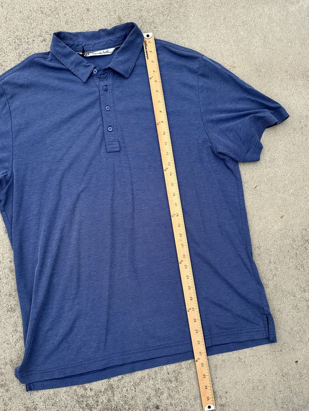 TravisMathew Travis Mathew Golf Polo Men Size Xl Blue Pima Perfomance Size US XL / EU 56 / 4 - 6 Thumbnail