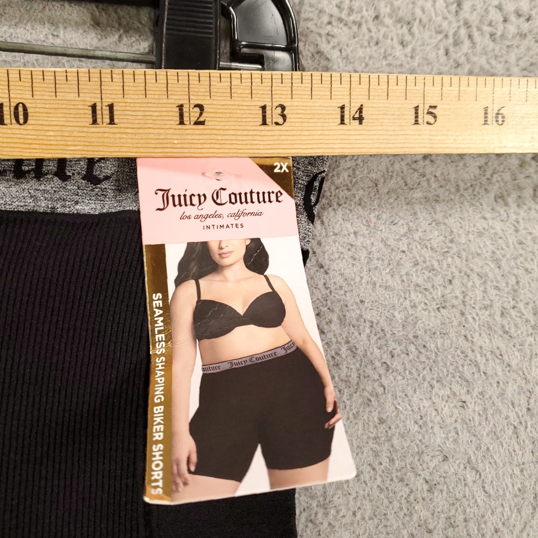 Juicy Couture Juicy Couture New Shapewear Bottoms Women 2X Black Seamless Shaping Biker Shorts Size 40" / US 18 - 4 Thumbnail