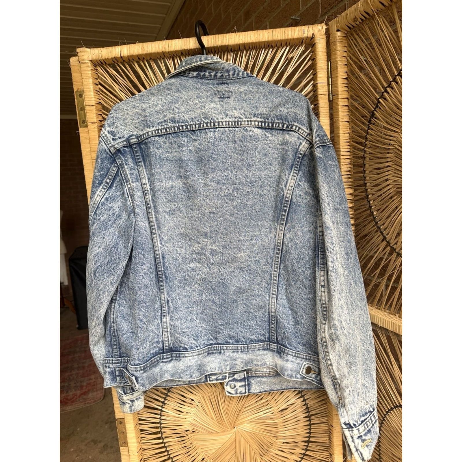 Lee VINTAGE Lee Denim Jacket Acid Wash Button Up USA Men's Large Jacket Coat Size US 33 - 5 Thumbnail