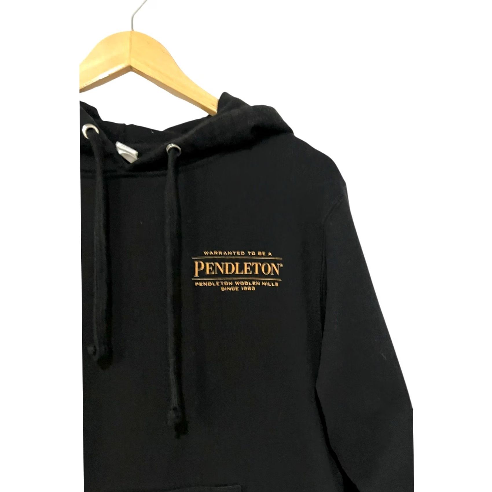 Pendleton Pendleton Hooded Sweatshirt Black Aztec Graphic Pullover Adult Sz S Hoodie Unisex Regular Long Sleeve Cotton Blend Fall Winter Spring Mens Womens Size US S / EU 44-46 / 1 - 4 Thumbnail