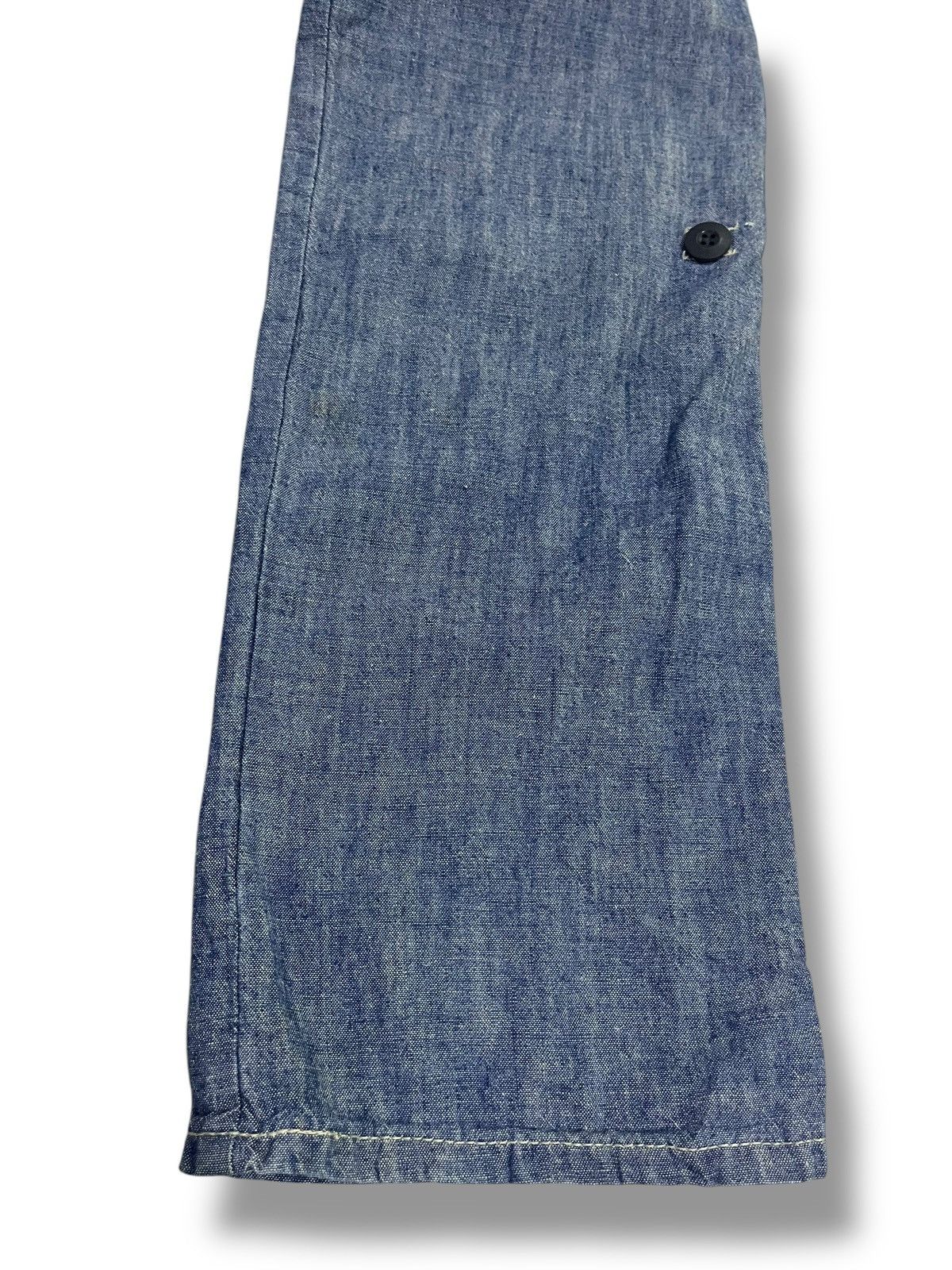 If Six Was Nine × Japanese Brand × Le Grande Bleu (L.G.B.) 🇯🇵 VINTAGE EDWIN WASHED BLUE DUNGAREE Size US 32 / EU 48 - 13 Thumbnail