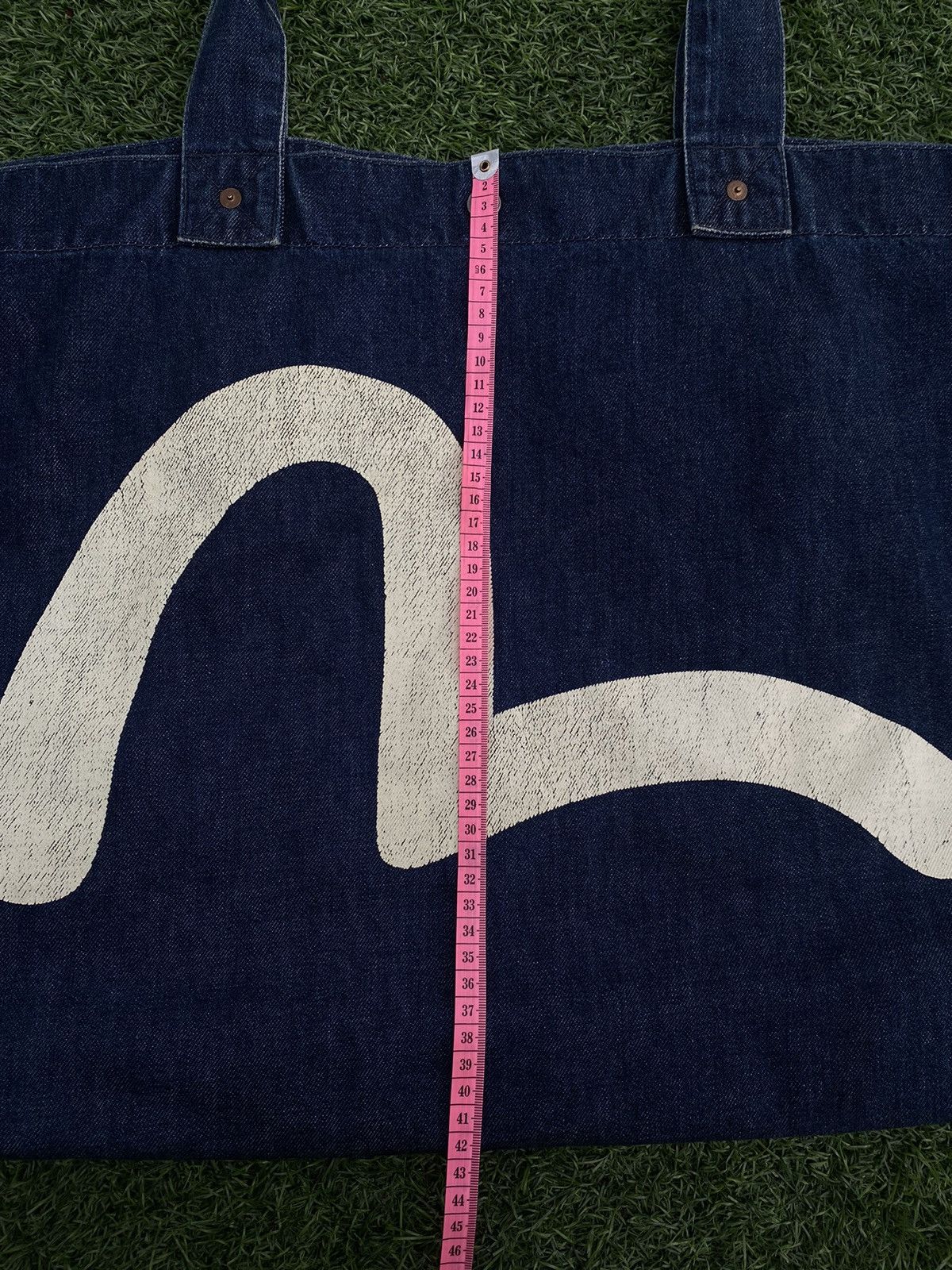 EVISU PARIS Vintage Denim Tote Bag