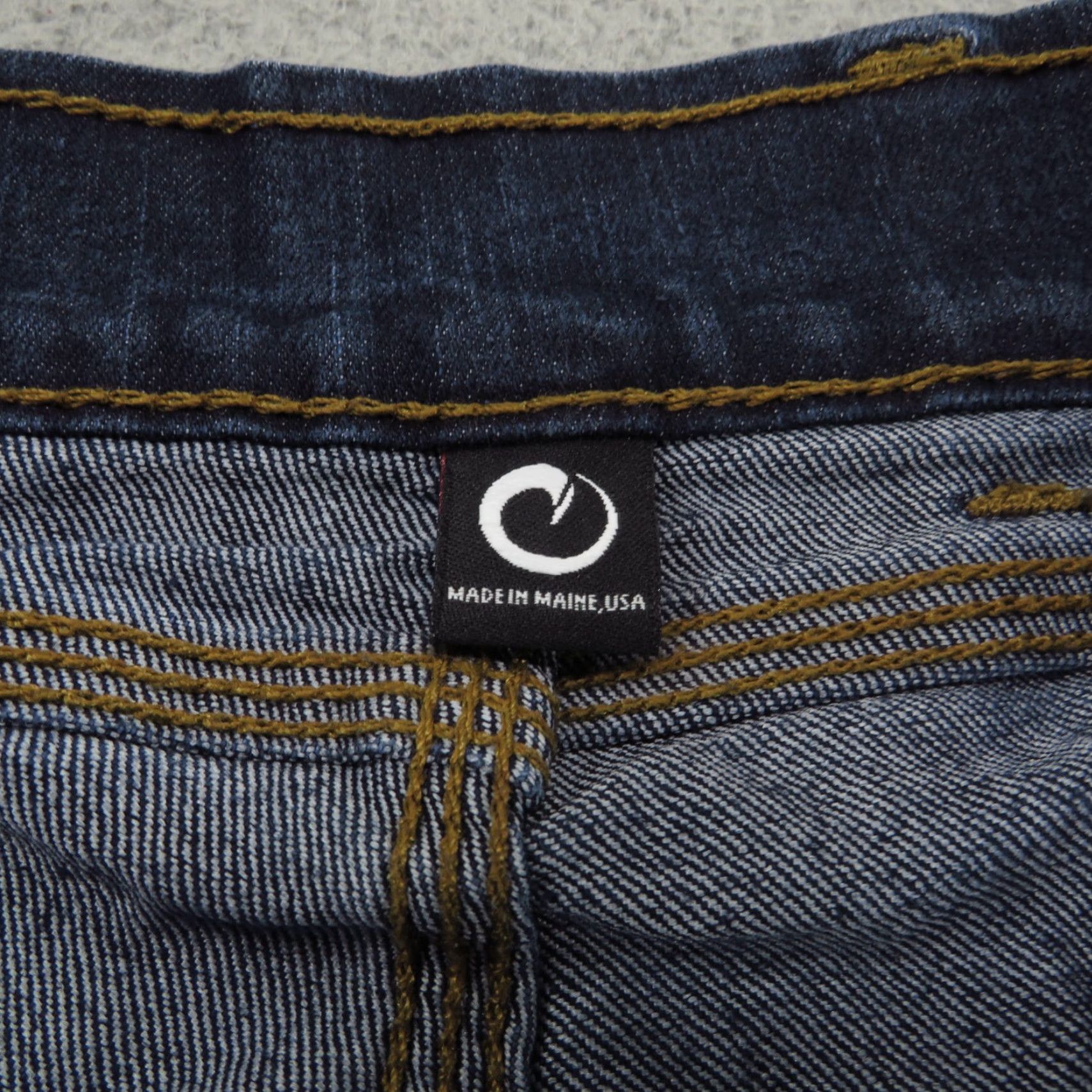 Vintage Origin Maine Jeans Men 38x30 Straight Delta Flex Blue Denim Work Jeans Size US 38 / EU 54 - 7 Thumbnail