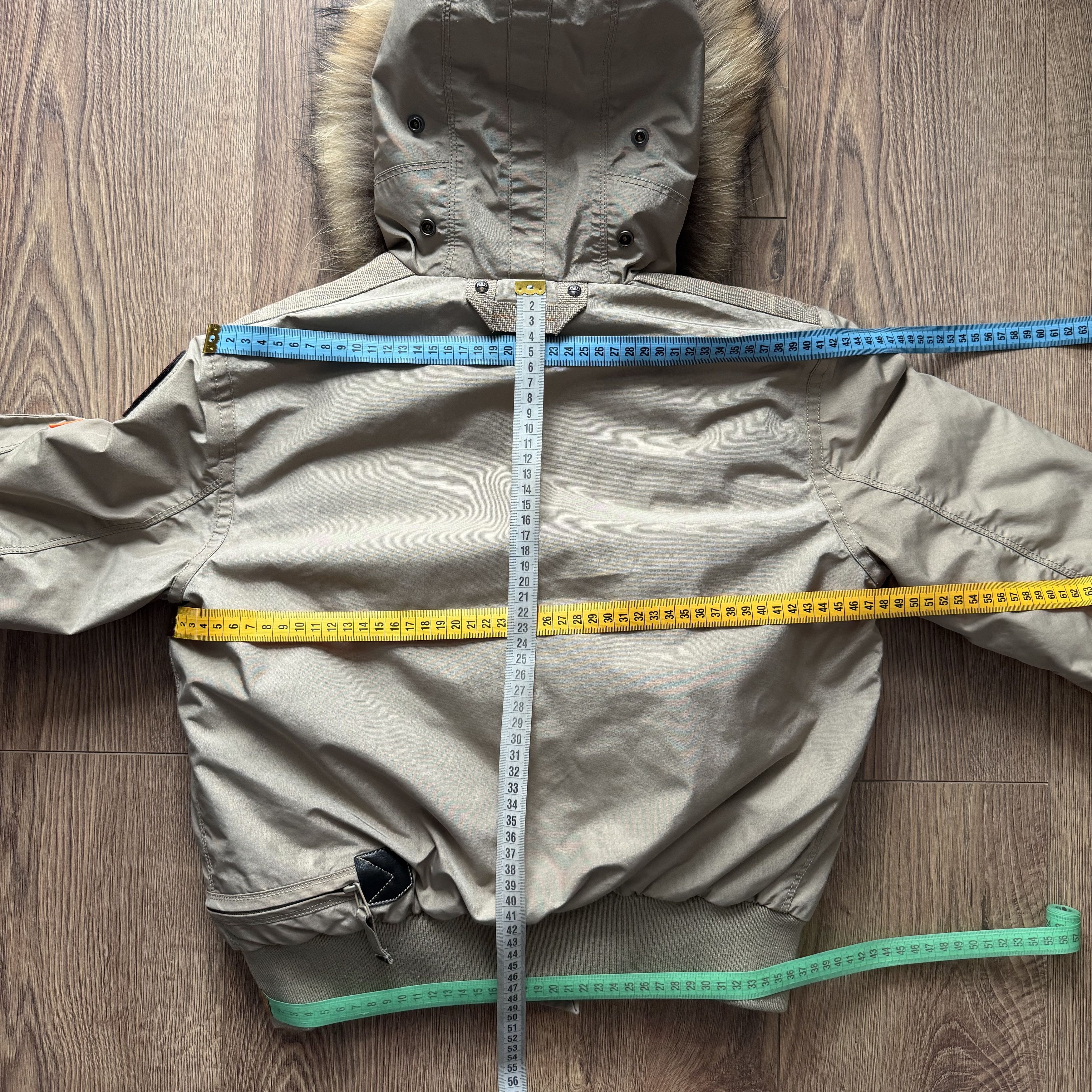 Parajumpers PARAJUMPERS Gobi Fur Down Bomber Jacket Size XS Beige Size XS / US 0-2 / IT 36-38 - 23 Thumbnail