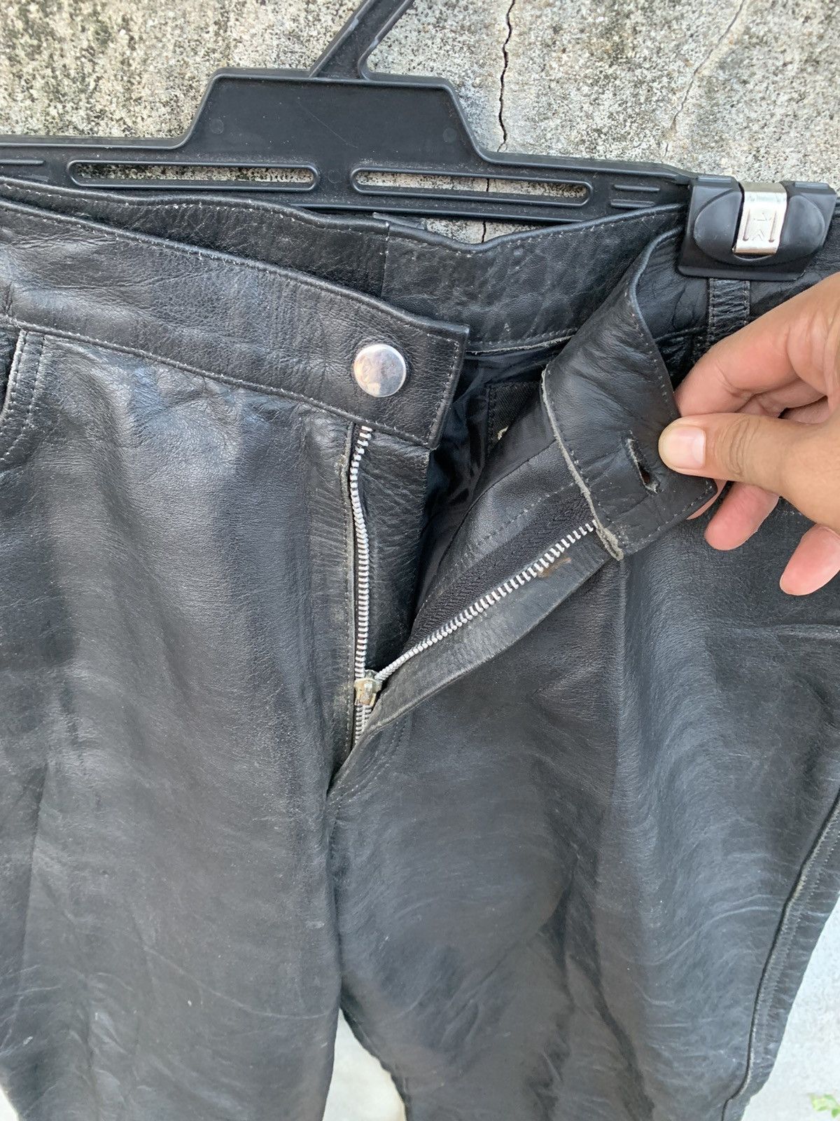 Japanese Brand Vintage Eezan Leather Pants Size US 38 / EU 54 - 5 Thumbnail