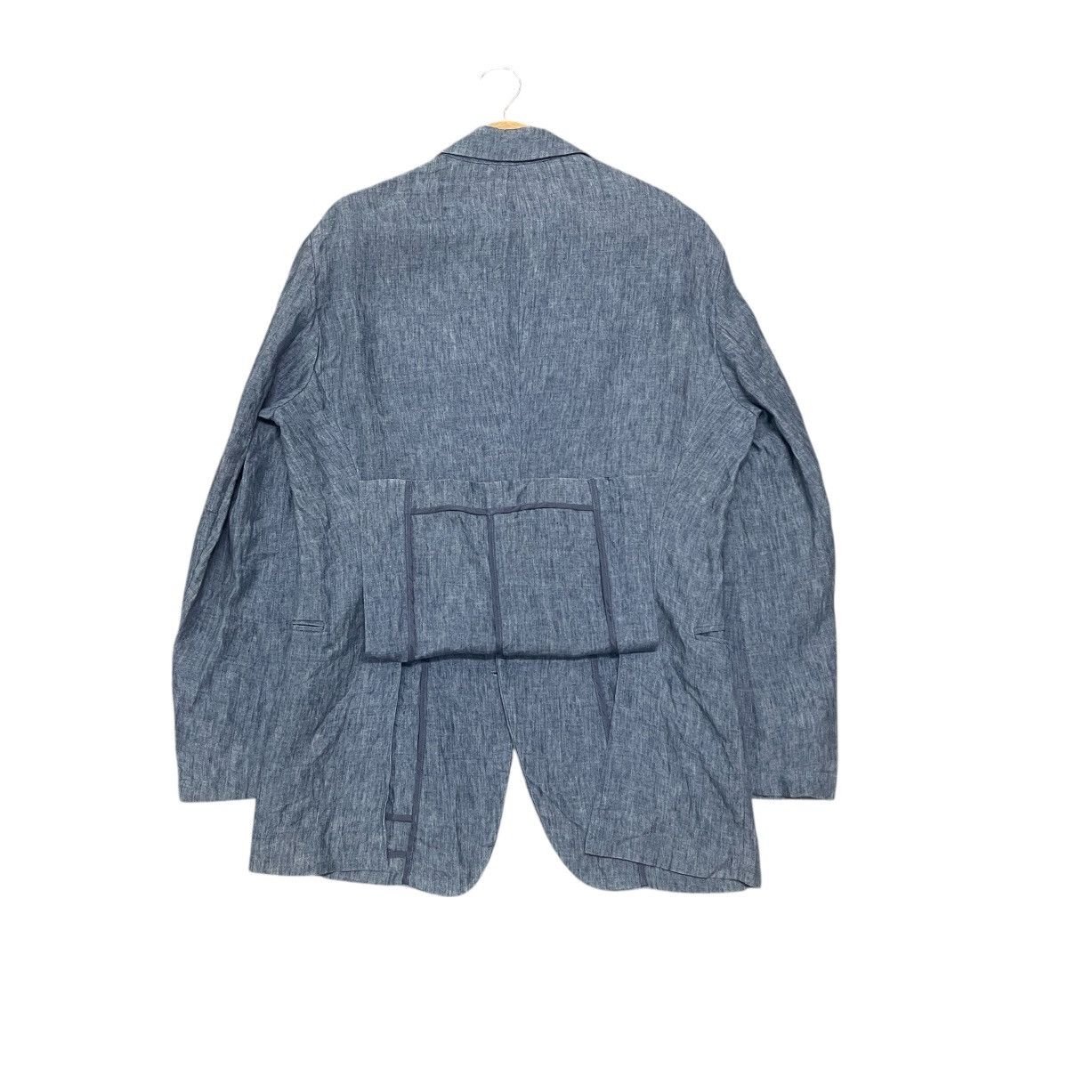 Emporio Armani Vintage Emporio Armani Linen Blazer Jacket — Made in Italy Size 46R - 16 Thumbnail