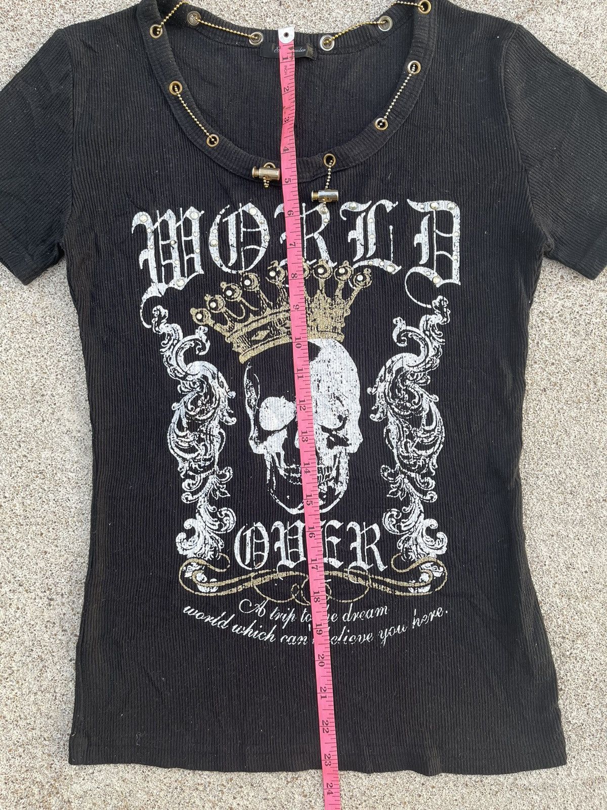 If Six Was Nine Japanese~SlayBomber Punk Skull Seditionaries T-Shirt Size L / US 10 / IT 46 - 7 Thumbnail