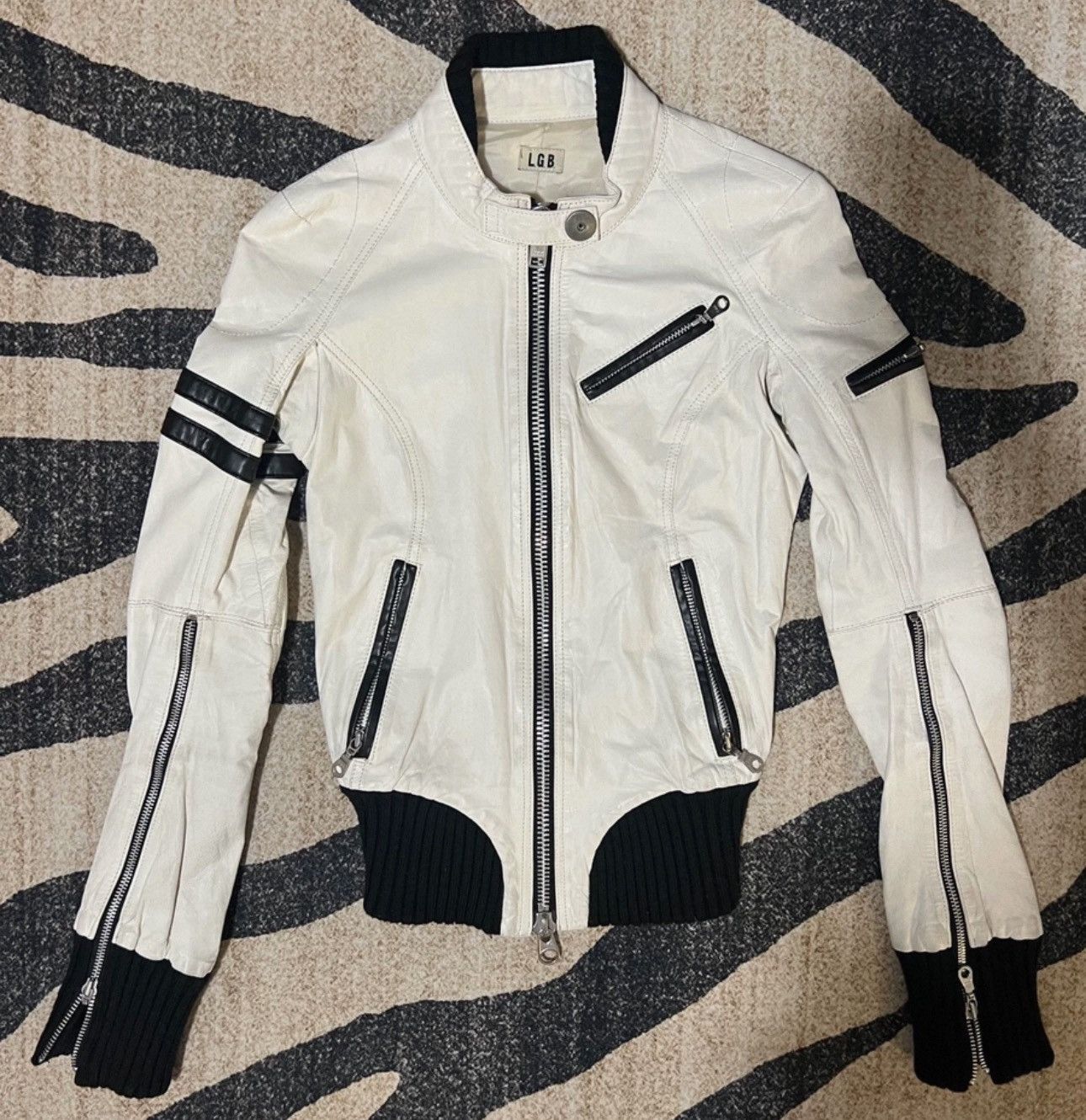 Le Grande Bleu (L.G.B.) L.G.B Bat Leather Jacket Size US S / EU 44-46 / 1 - 2 Thumbnail