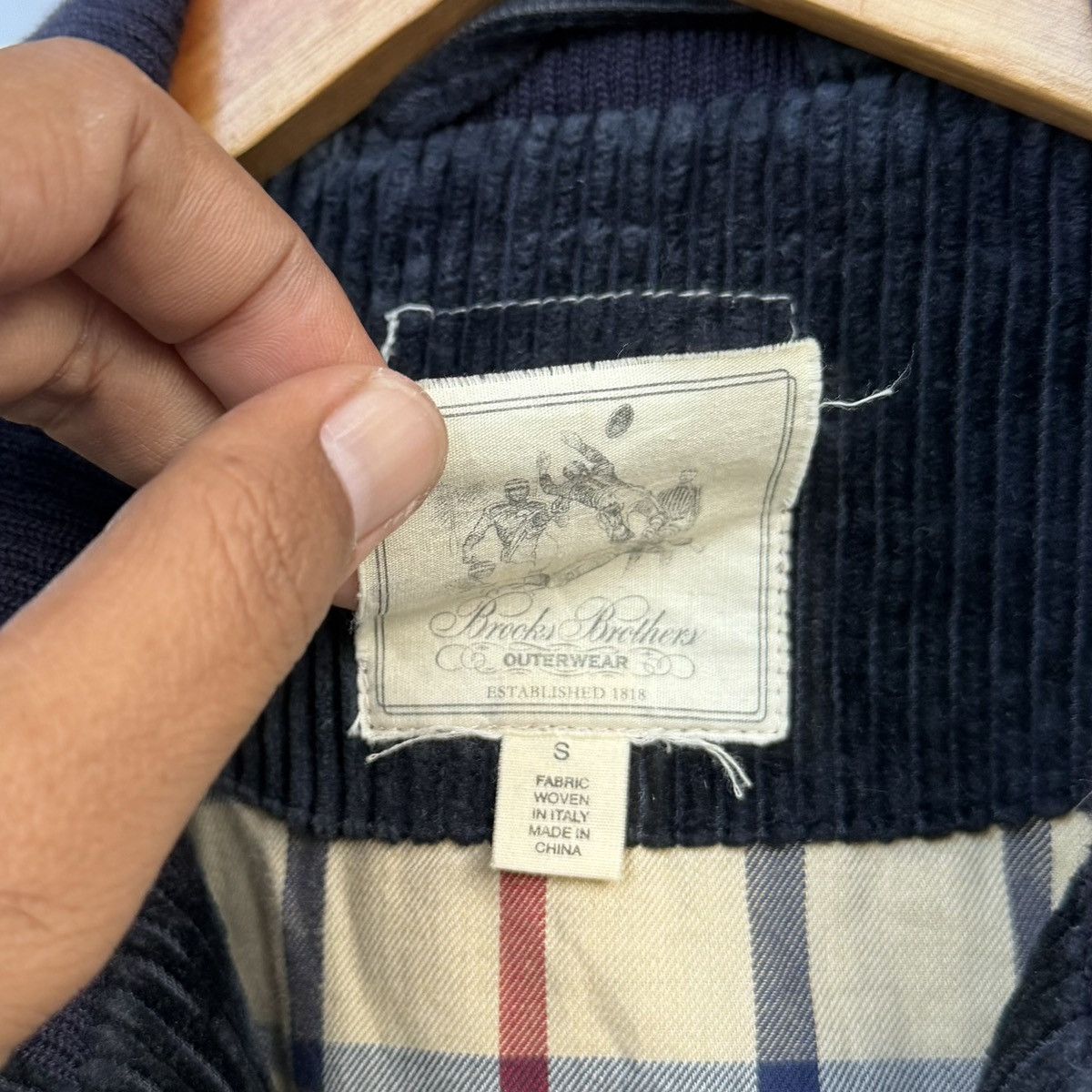 Brooks Brothers Vintage Brooks Brothers Outerwear Corduroy Bomber Jacket Size US S / EU 44-46 / 1 - 15 Thumbnail