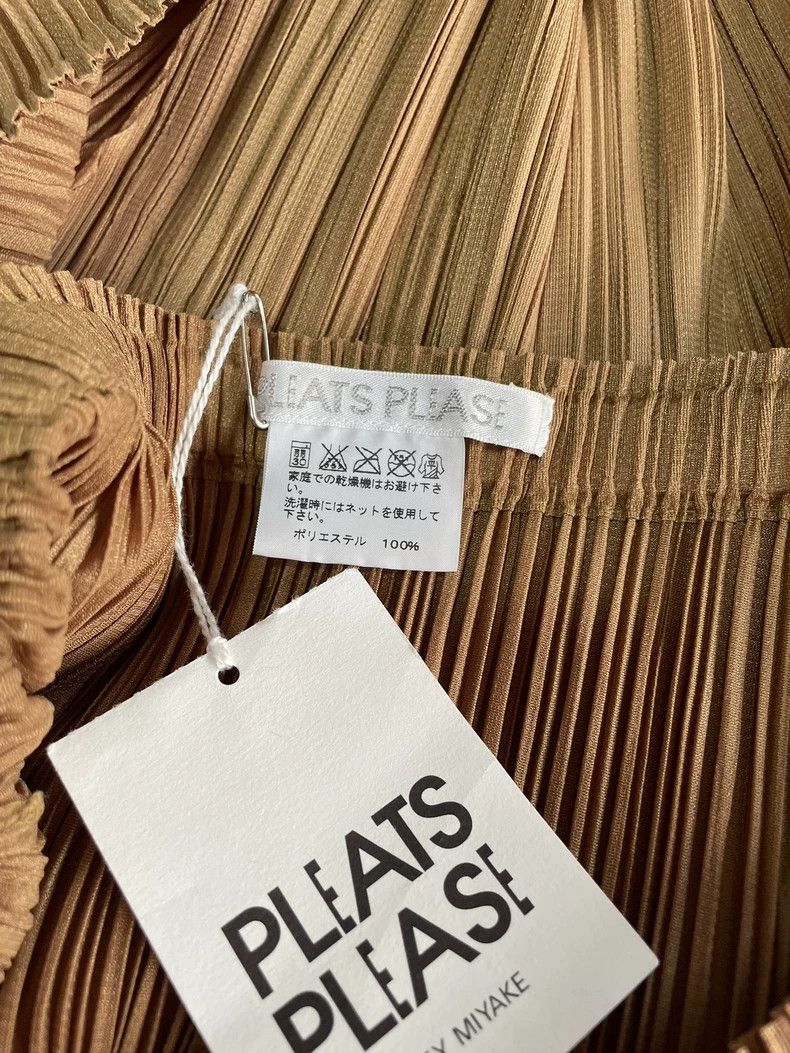 Issey Miyake Issey Miyake size:2 Beige pleated skirt Size 31" - 4 Thumbnail