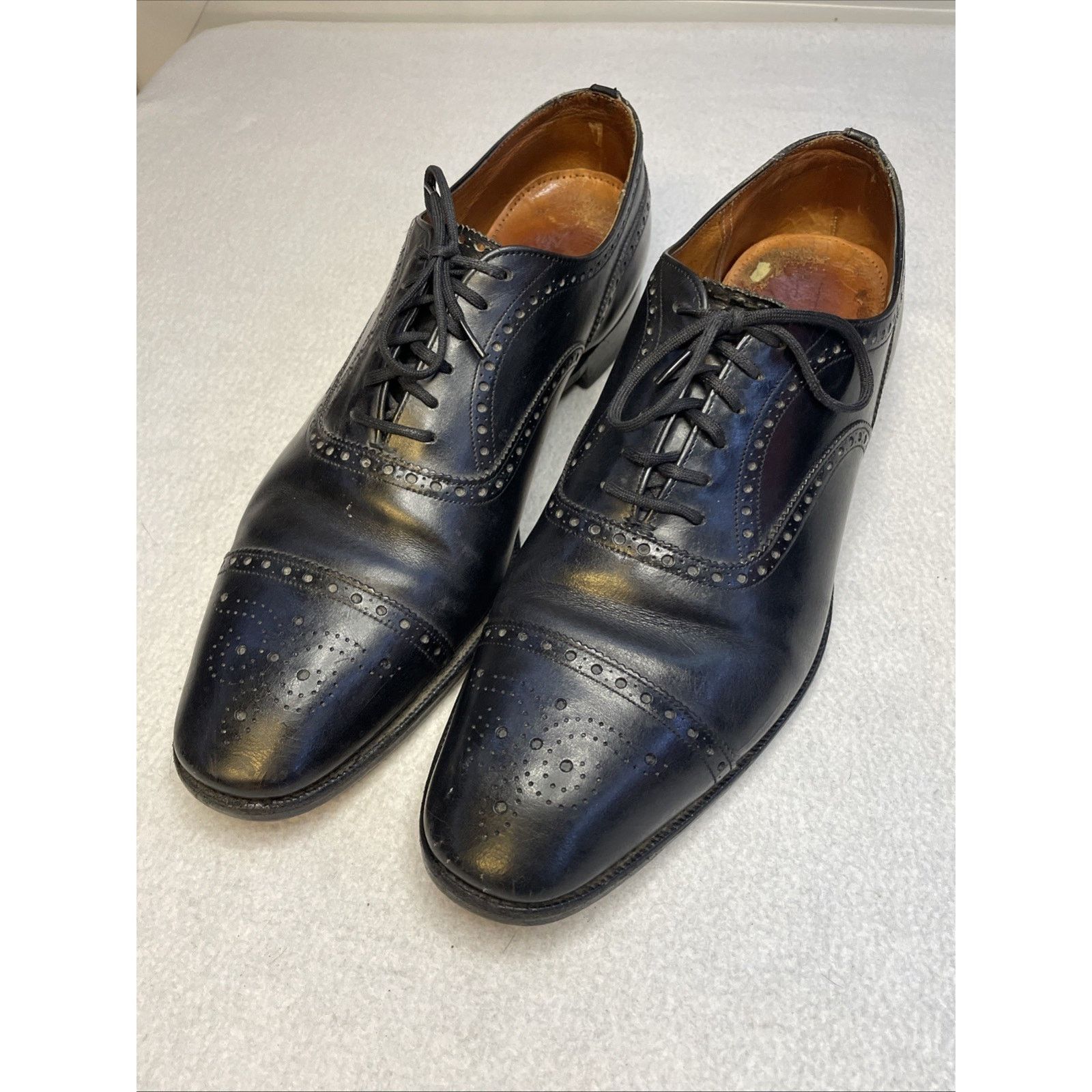 Church's Vtg Church’s Diplomat Black Semi-Brogue Oxford 3-City London Size US 11 / EU 44 - 1 Thumbnail