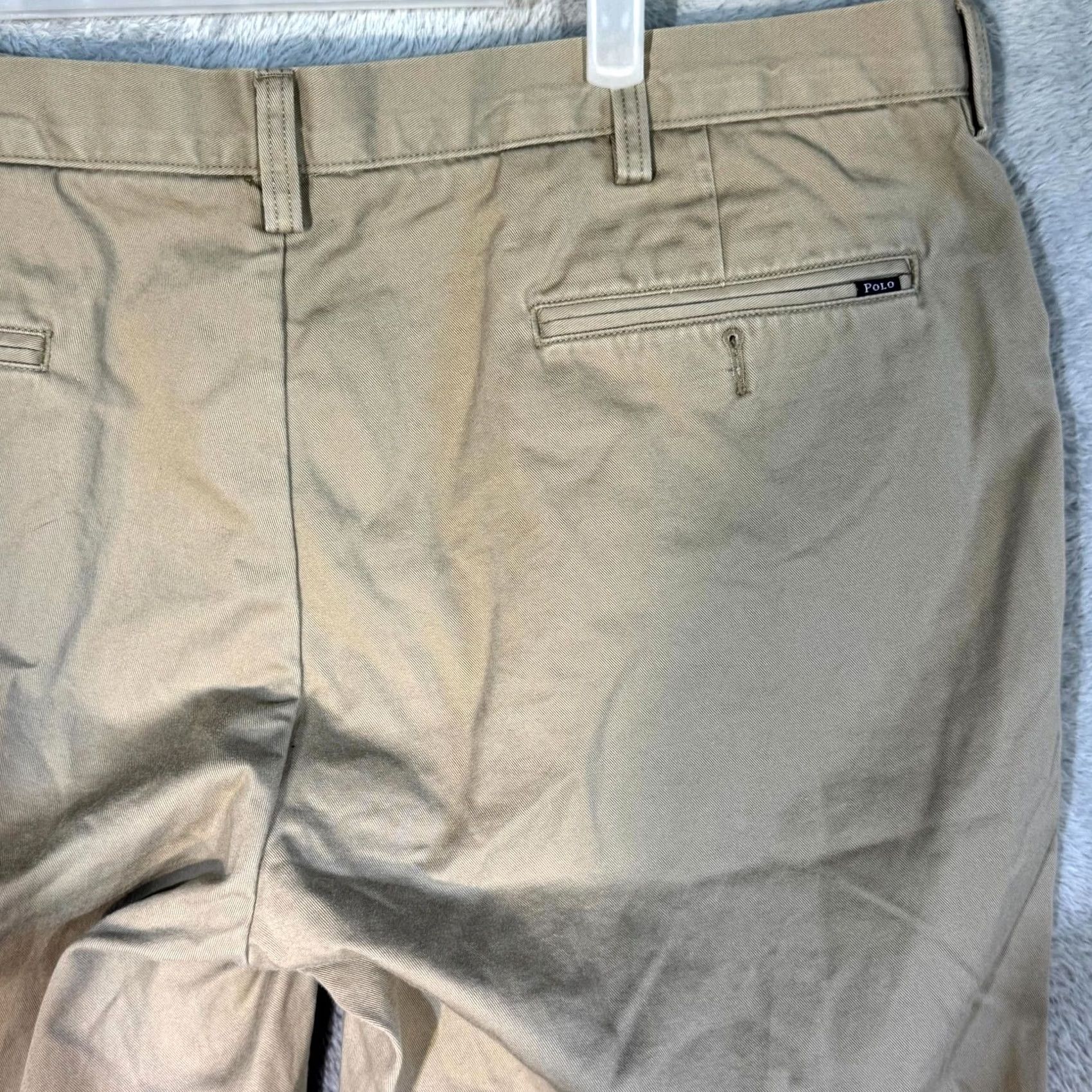 Polo Ralph Lauren Polo Ralph Lauren Chino Pants Men’s 38 x 30 Flat Front Beige Cotton Mid-Rise Classic Fit Shirts and Pants Size US M / EU 48-50 / 2 - 6 Thumbnail