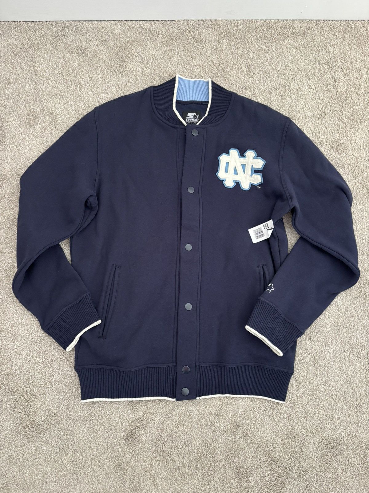 Starter Vintage Starter UNC Varsity Jacket Size US L / EU 52-54 / 3 - 1 Thumbnail