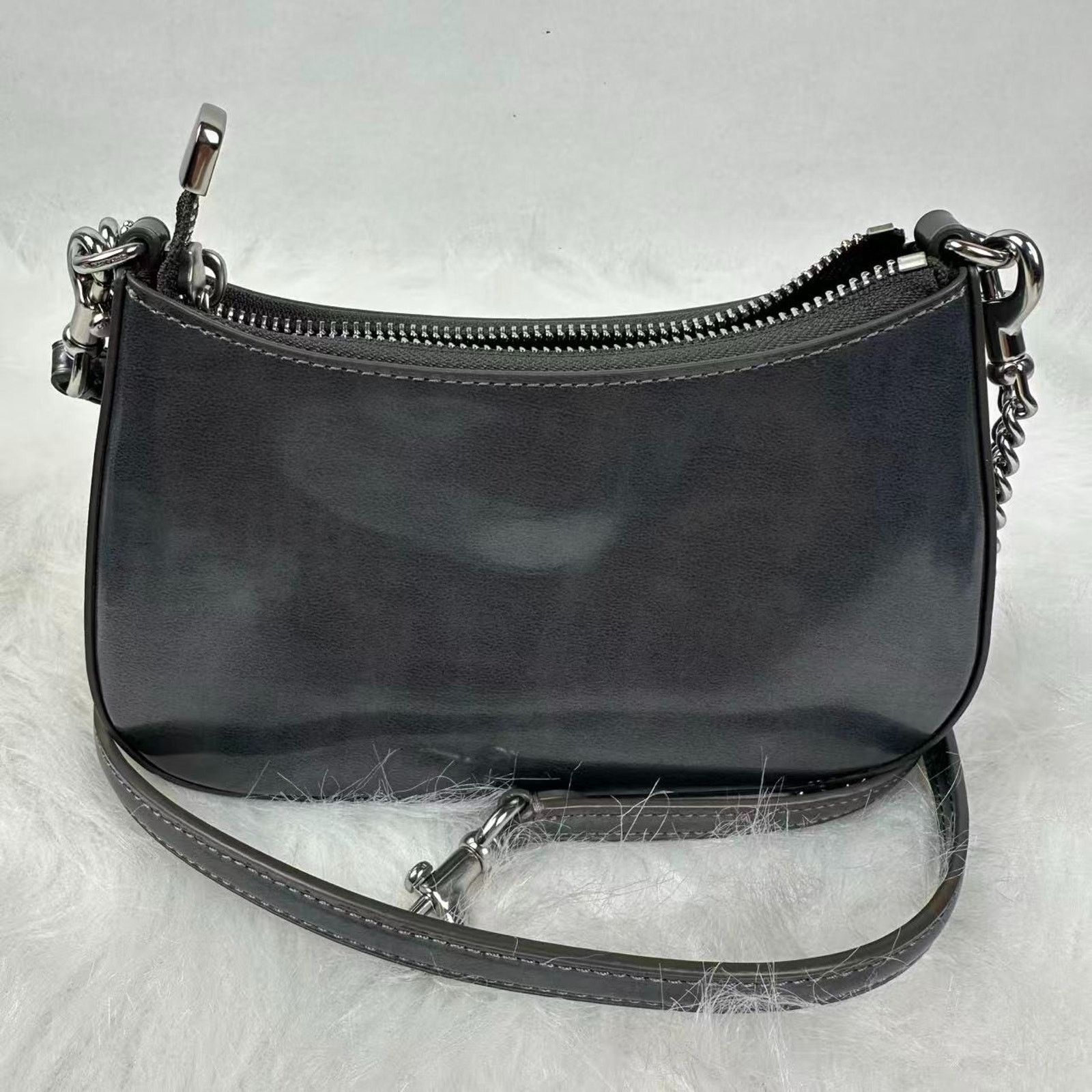 Coach Coach Teri Mini Crossbody Shoulder Silver Metallic Gunmetal Size ONE SIZE - 2 Thumbnail