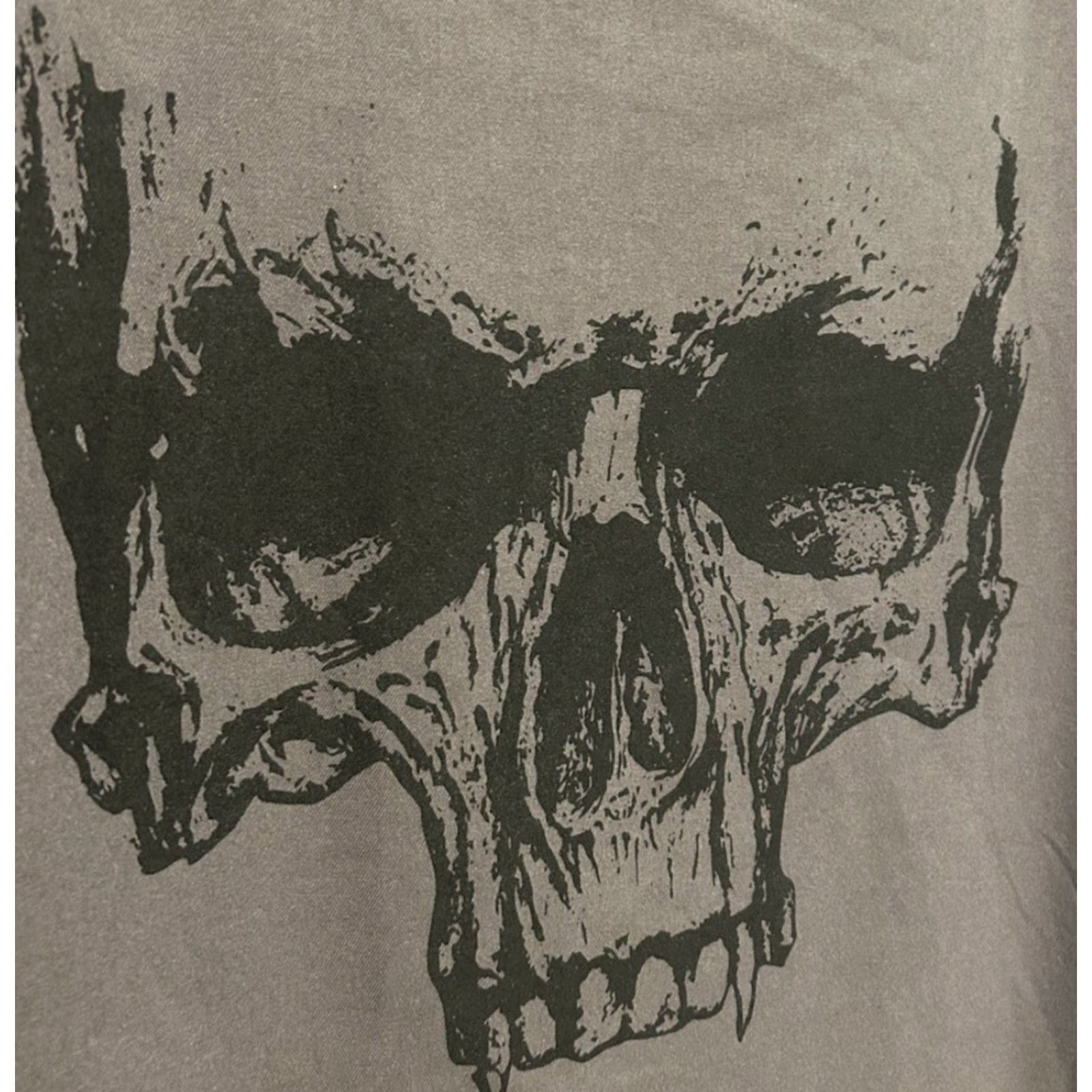 Vintage The Drive Clothing Button Up Shirt Men XL Gray Long Sleeve Skull Back Biker Size US XL / EU 56 / 4 - 3 Thumbnail