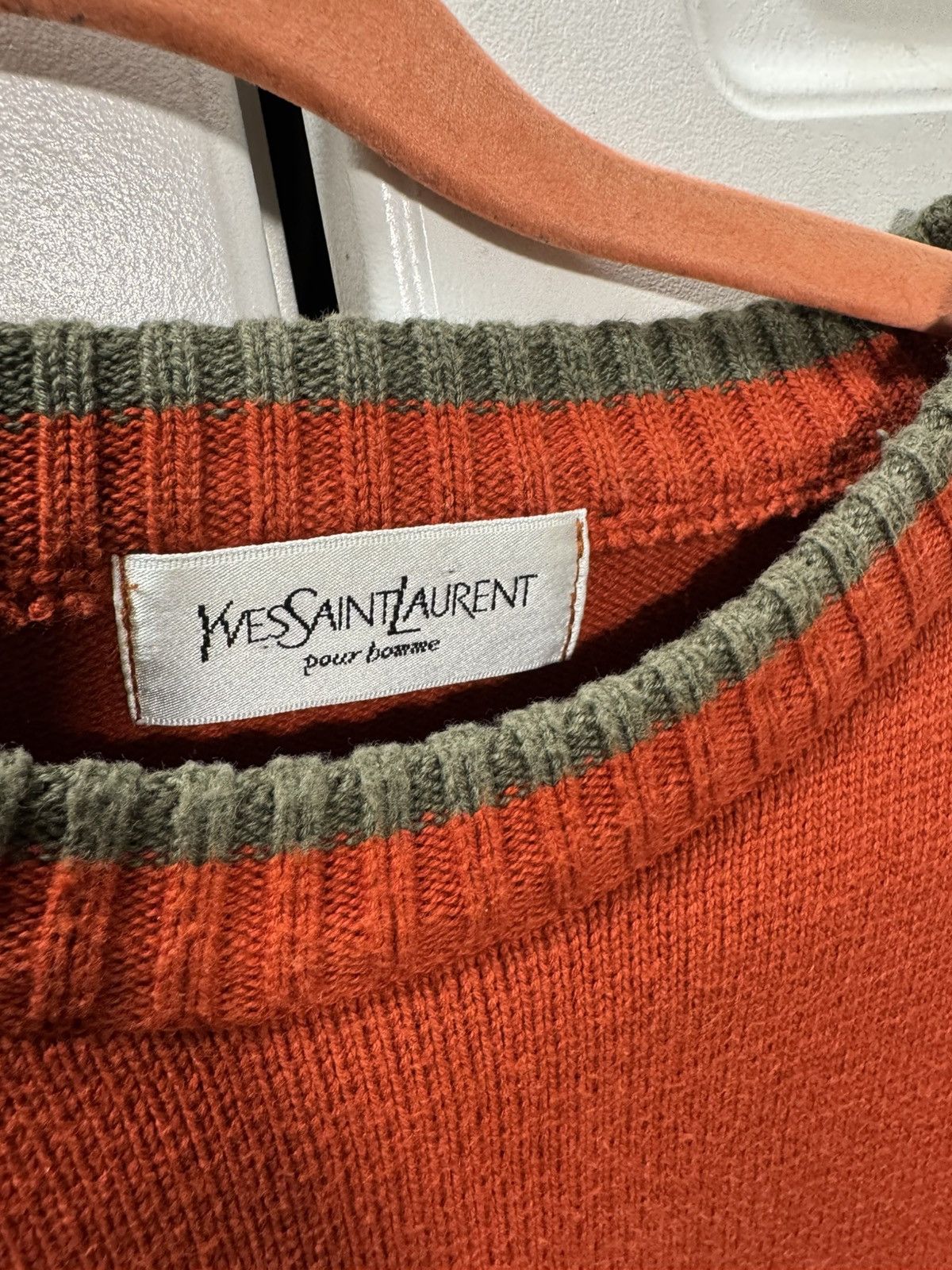Yves Saint Laurent Vintage YSL pour homme knit sweater Size US L / EU 52-54 / 3 - 3 Thumbnail