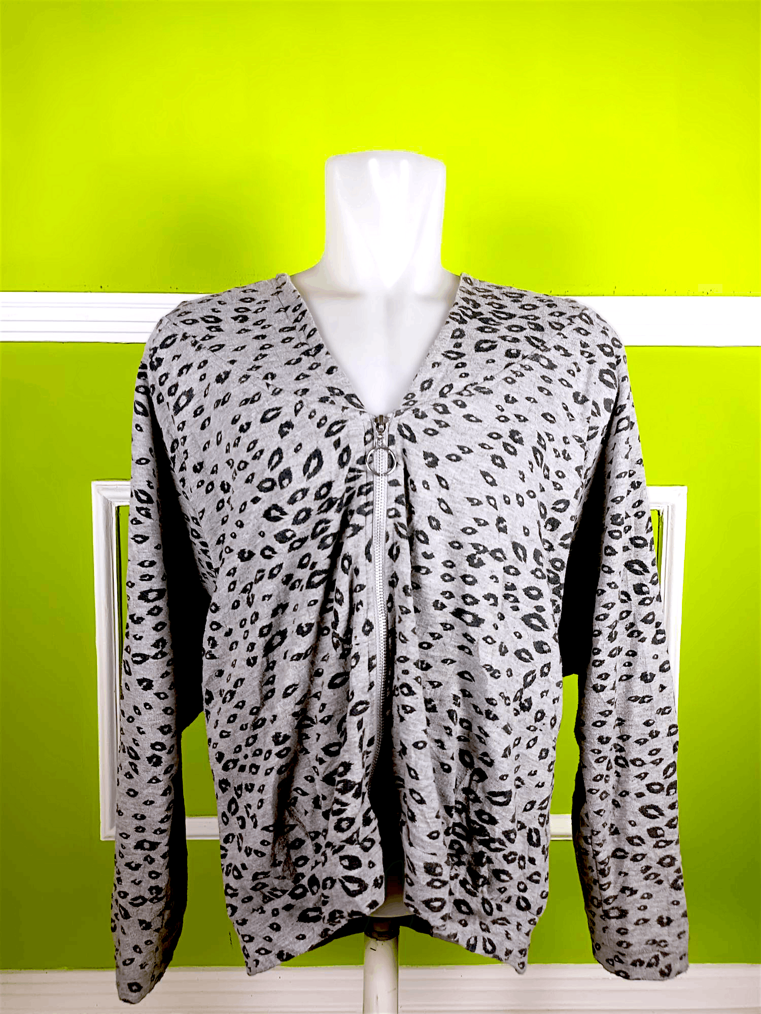 Japanese Brand × Le Grande Bleu (L.G.B.) LIQUID GIRL Oversized Fur Leopard Batwing Zip Hoodie Size US XXL / EU 58 / 5 - 5 Thumbnail