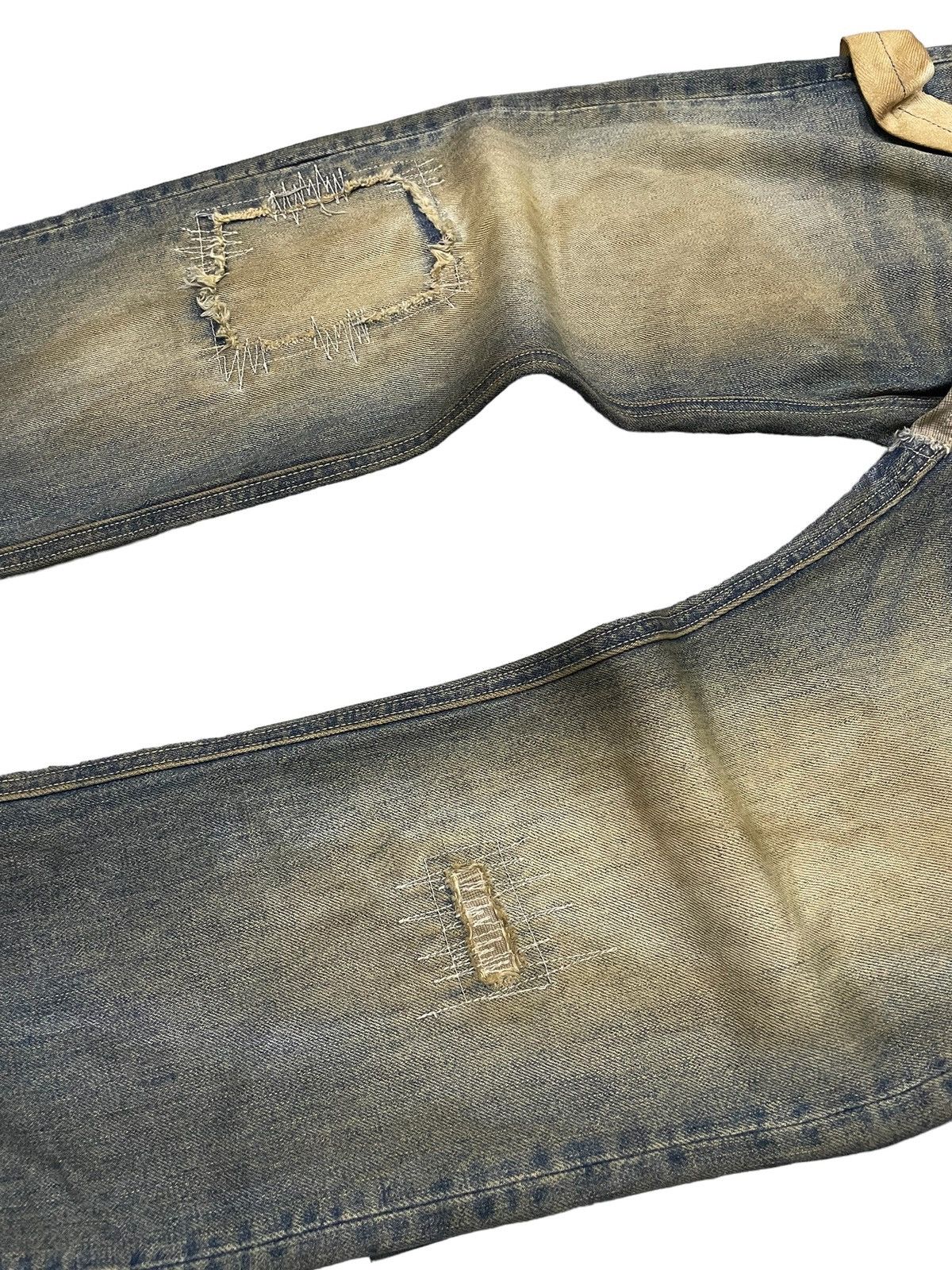 Hysteric Glamour × R.Newbold R.Newbold Muddy Wash Carpenter Distressed Repaired Jeans Size US 30 / EU 46 - 8 Thumbnail