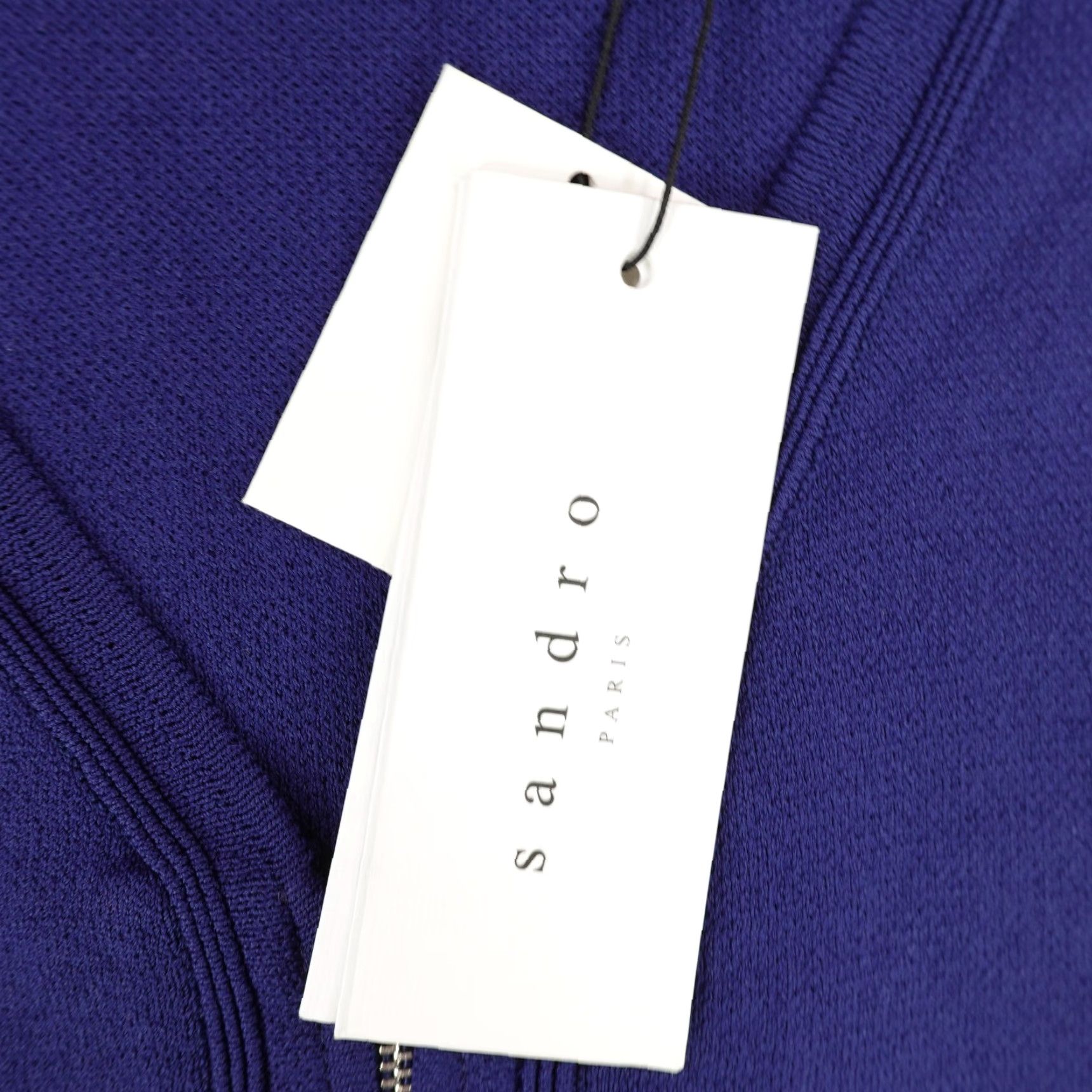 Sandro Sandro Dress Womens 2 US 6 Blue Ravage Full Zip Front Sleeveless Tank Top NEW Size XS / US 0-2 / IT 36-38 - 4 Thumbnail