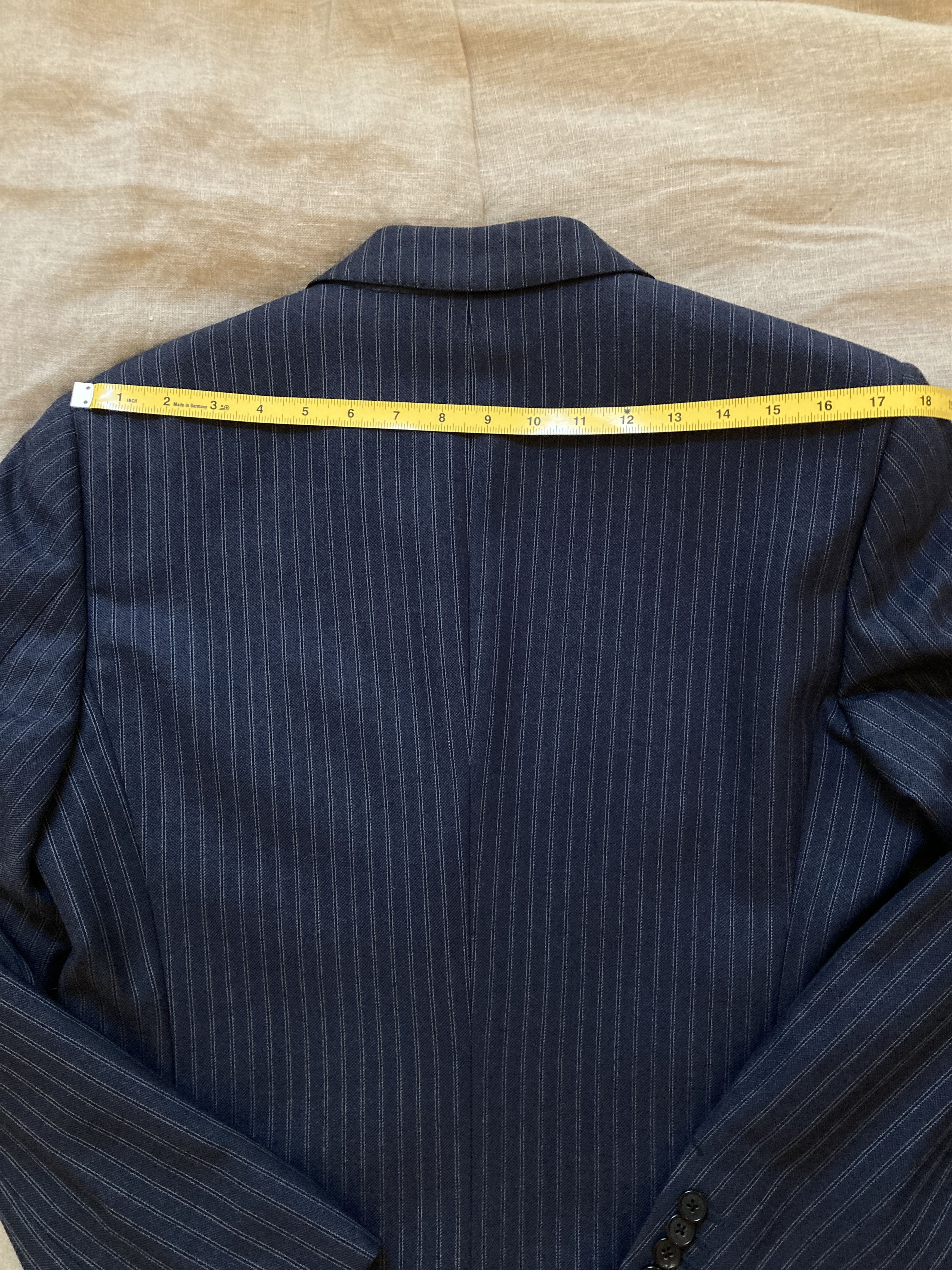 HUSBANDS Husbands Paris - DOUBLE-BREASTED HOPSACK WOOL SUIT Size 38R - 12 Thumbnail