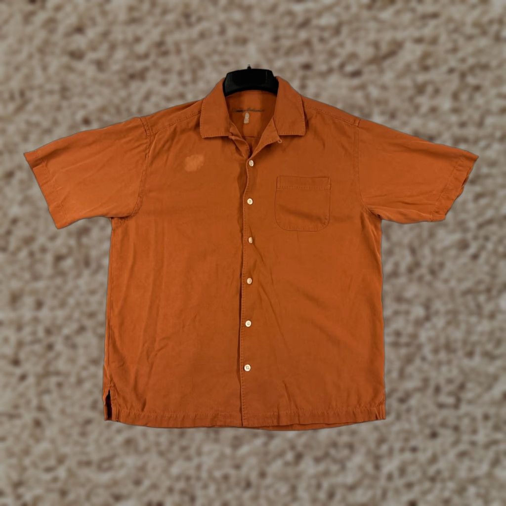 Tommy Bahama Tommy Bahama Shirt Mens M Silk Button-Up Short Sleeve Aloha Green Vacation Resort Hawaiian Mens Size US M / EU 48-50 / 2 - 1 Thumbnail