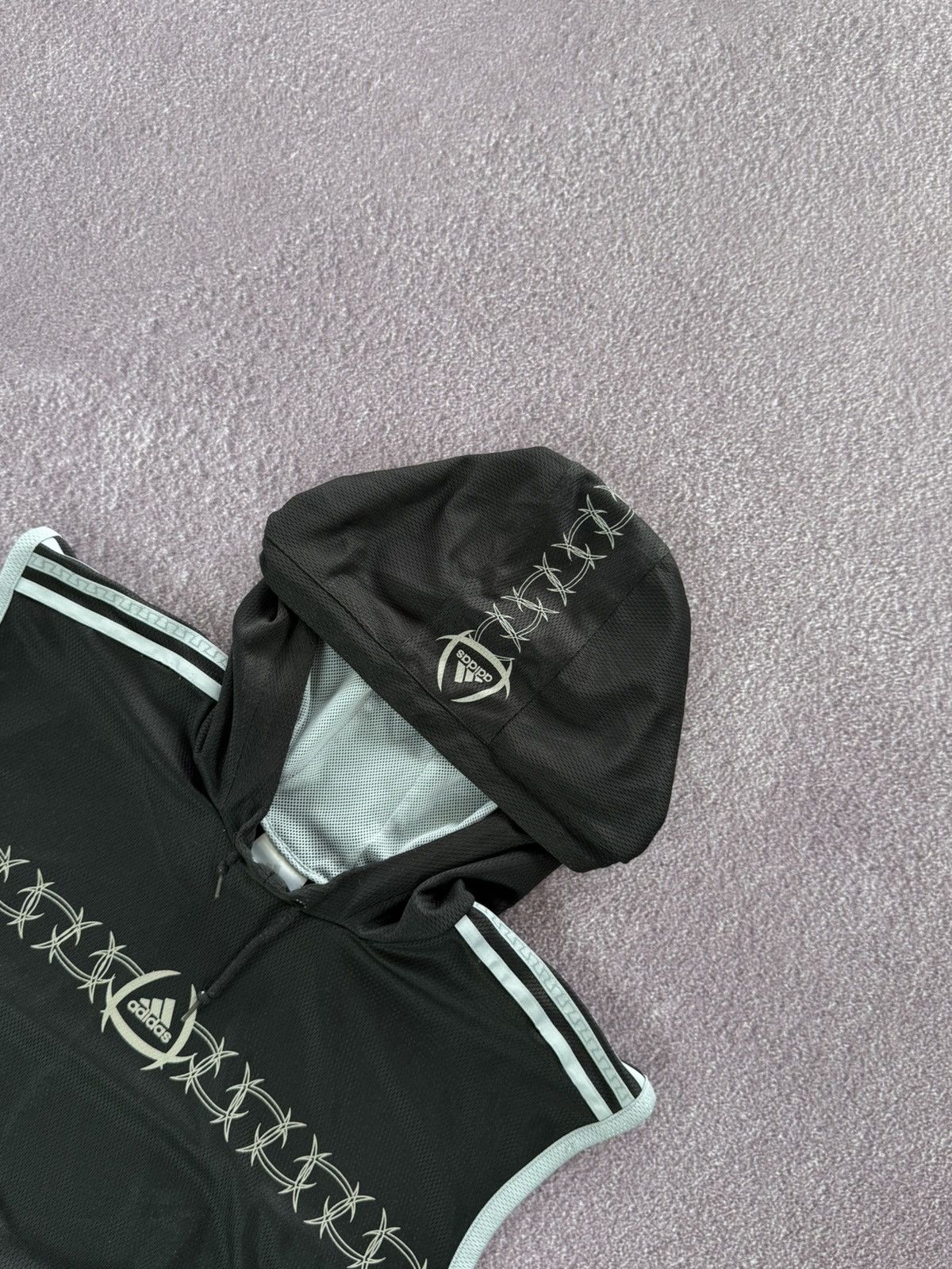 Adidas Vintage Japan Vibe Adidas Sleeveless Hoodie Y2K Size US XL / EU 56 / 4 - 7 Thumbnail