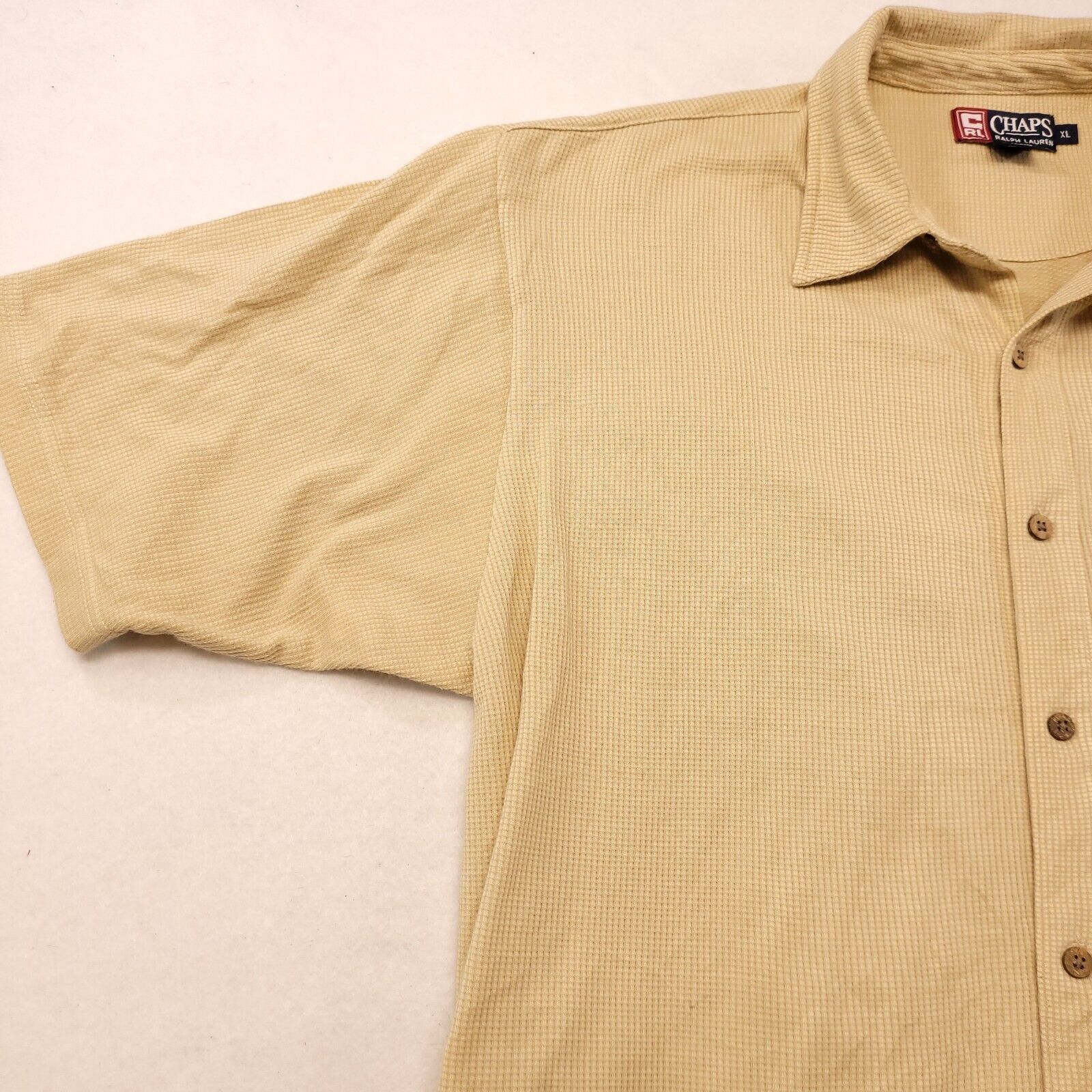 Chaps Chaps Ralph lauren Short Sleeve Shirt Mens Size XL Beige Size US XL / EU 56 / 4 - 4 Thumbnail
