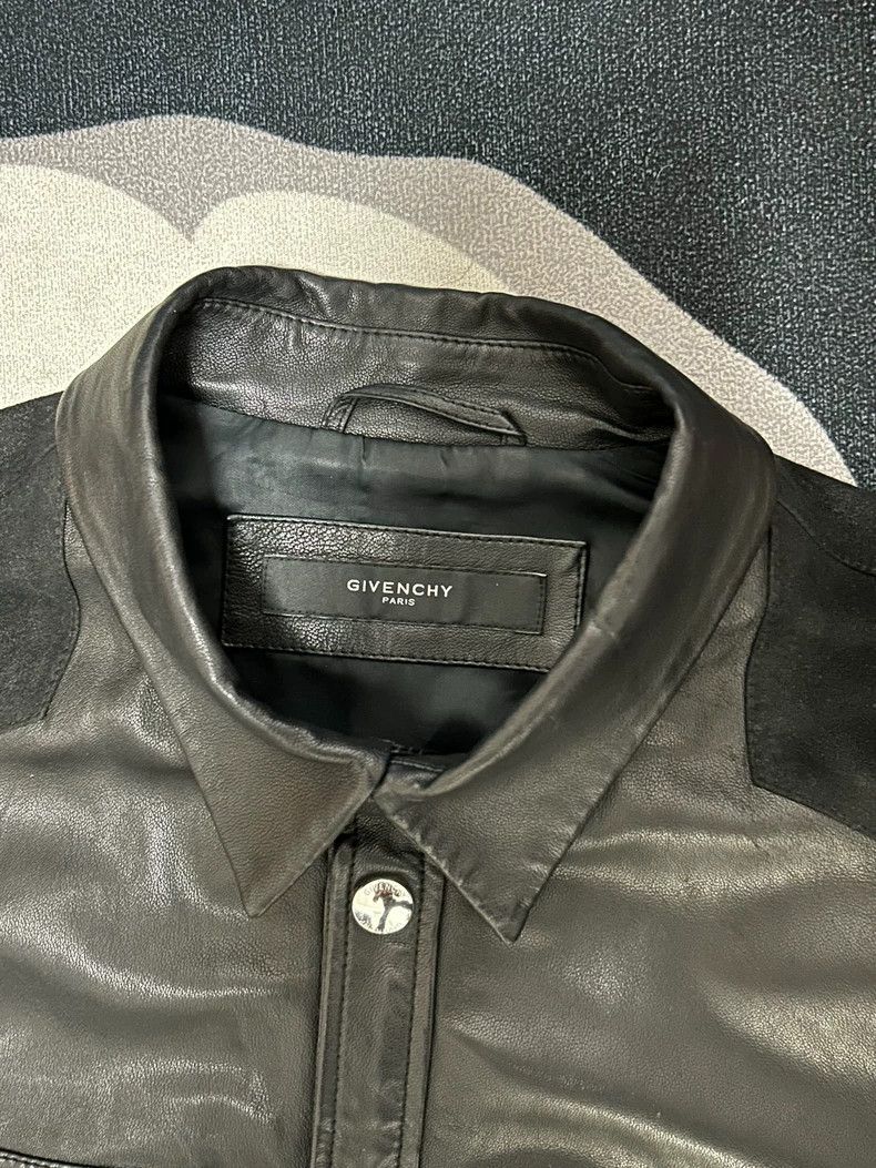 Givenchy Givenchy Leather shirt jacket outerwear, runway style with Size US L / EU 52-54 / 3 - 3 Thumbnail