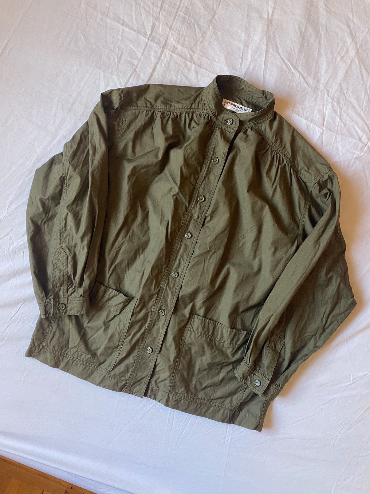 Saint Laurent Paris × Vintage × Yves Saint Laurent vintage 70s rare Saint Laurent military shirt Size M / US 6-8 / IT 42-44 - 2 Thumbnail