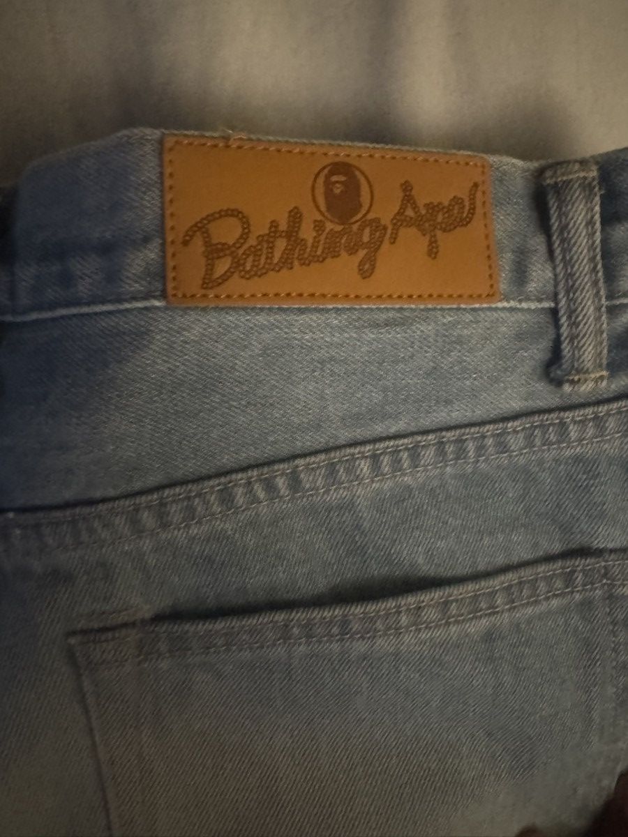 Bape BAPE Twin Sta Denim Shorts 'Indigo' Size US 32 / EU 48 - 5 Thumbnail