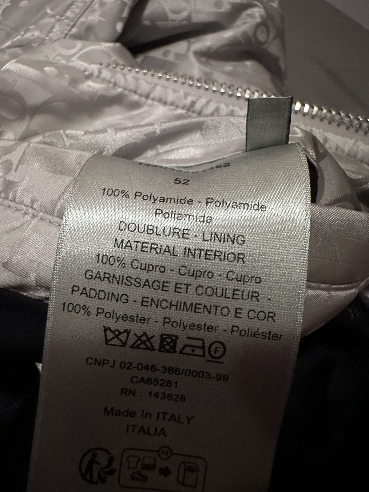 Dior Dior Oblique Bomber Jacket Gray Technical Fabric 52 L Size US L / EU 52-54 / 3 - 20 Thumbnail