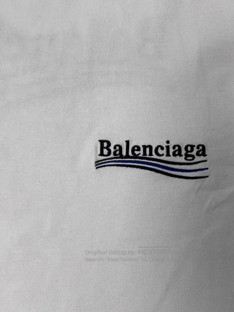 Balenciaga Balenciaga Logo Embroidered Pattern Short Sleeve T-shirt Size US XS / EU 42 / 0 - 3 Thumbnail