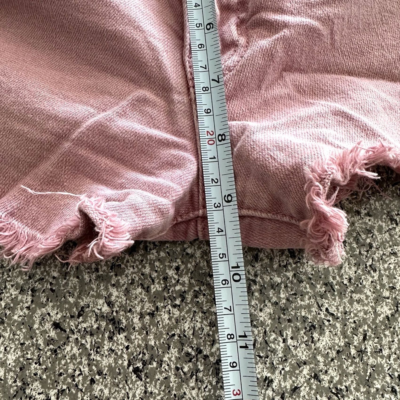 American Eagle Outfitters American Eagle Shorts Womens 2 Pink High Rise Cut-Off Slim Denim Stretch Shortie 27x2 Size 27" / US 4 / IT 40 - 8 Thumbnail