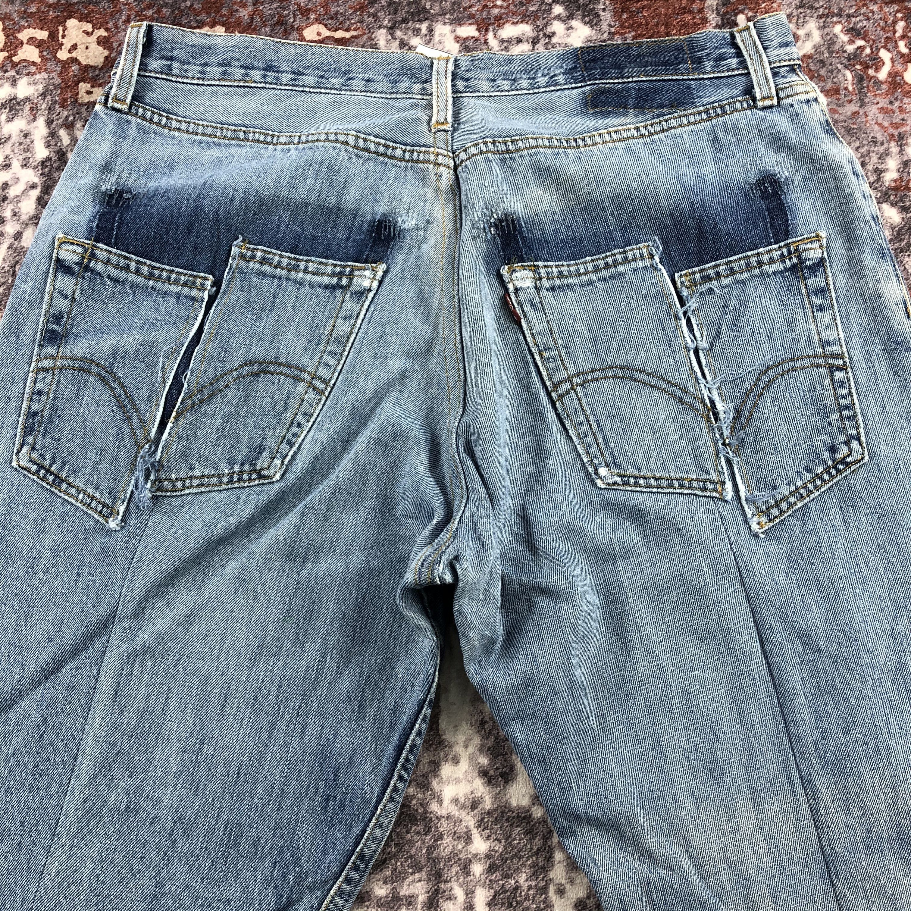Levi's Vintage 90s Blue Wash Levis 501 Jeans-JM2376 Size US 36 / EU 52 - 5 Thumbnail