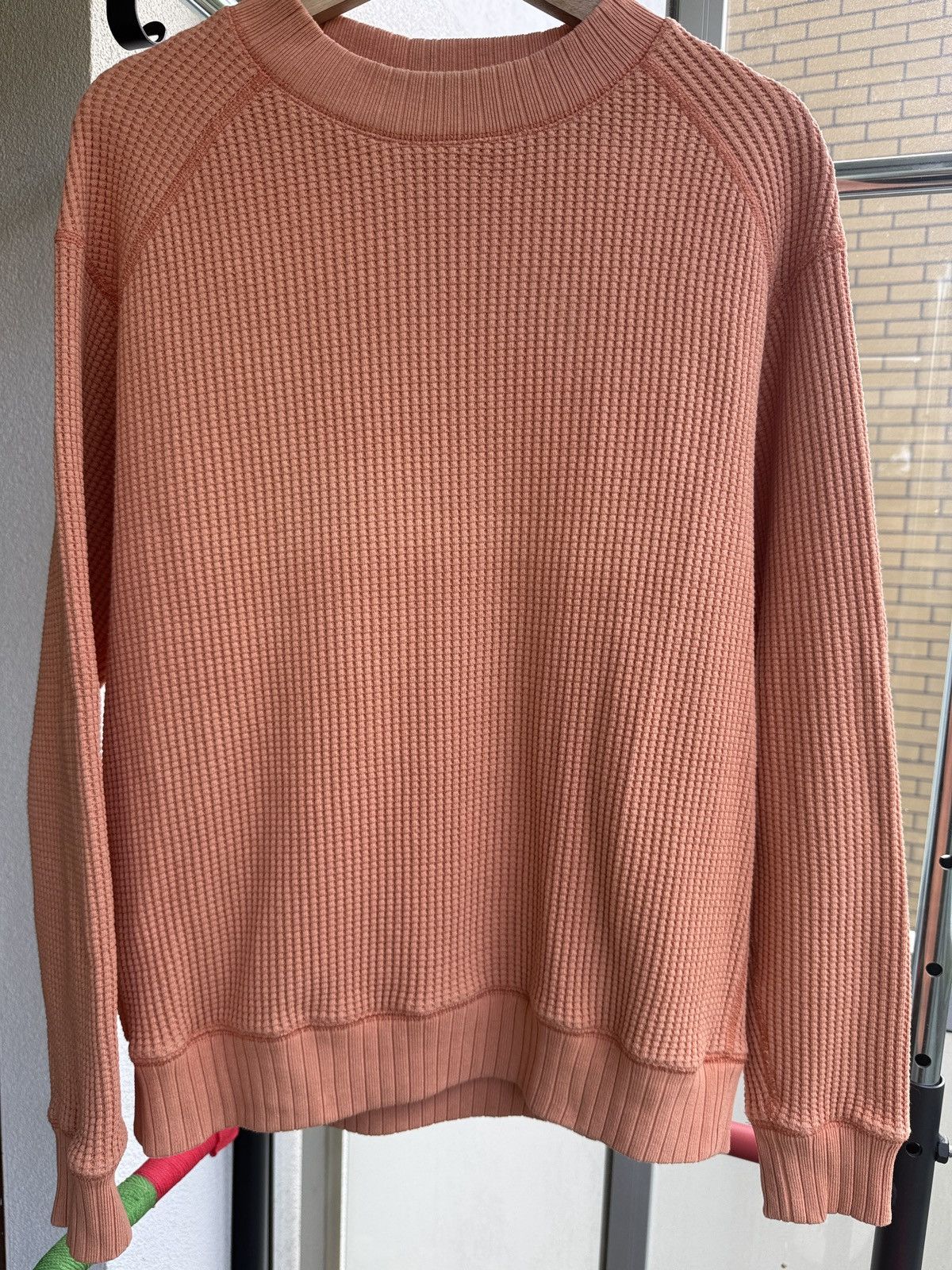 Jackman Jackman"cotton waffle mid neck"(sunset orange) unisex Size US XL / EU 56 / 4 - 3 Thumbnail