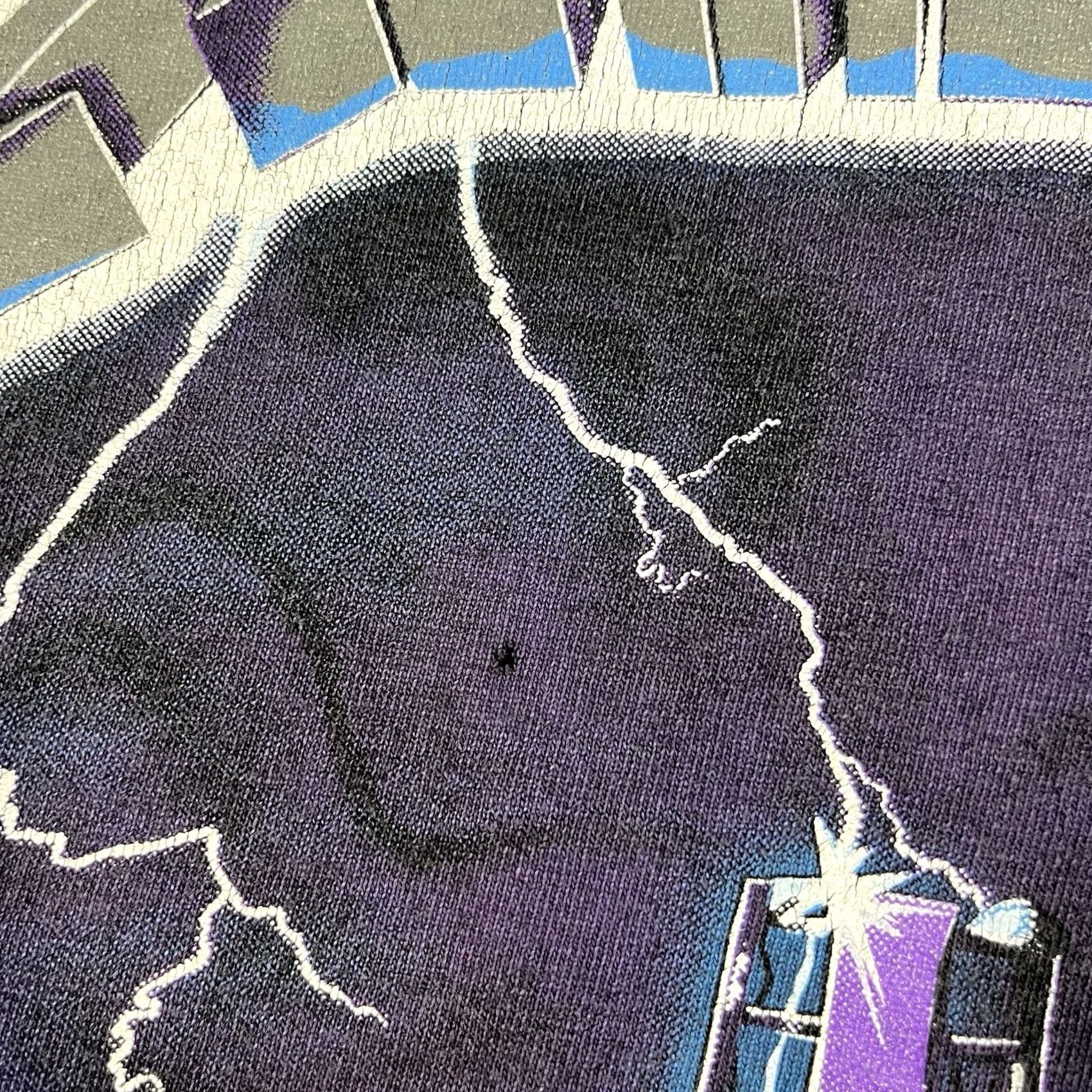 Vintage VINTAGE 1994 Metallica Ride the Lightning T-Shirt VTG 90s Faded Black Large Shirt Men L Black Graphic Print Crew Neck Short Sleeve Band Music 90s Mens Size US L / EU 52-54 / 3 - 3 Thumbnail