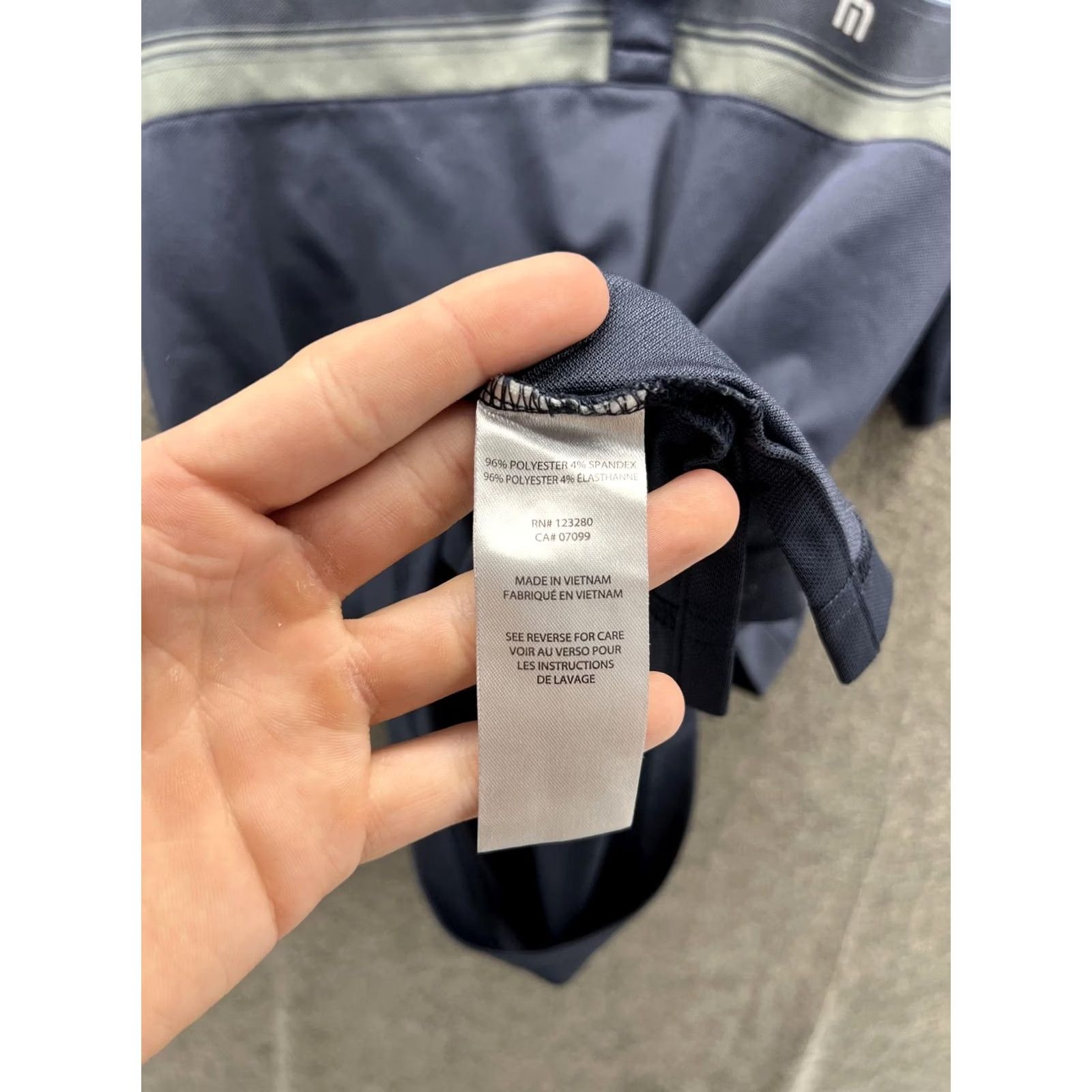 TravisMathew Travis Mathew Polo Shirt Mens Medium Blue Stripe Golf Performance Short Sleeve Shirt Size US M / EU 48-50 / 2 - 5 Thumbnail